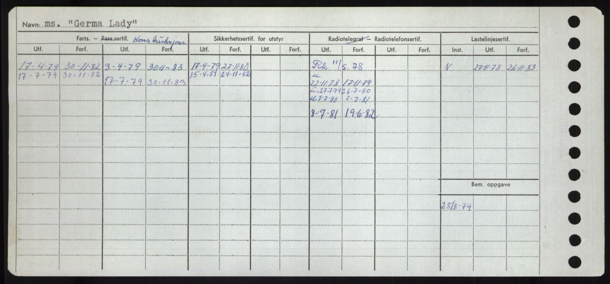 Sjøfartsdirektoratet med forløpere, Skipsmålingen, RA/S-1627/H/Hd/L0012: Fartøy, G-Glø, s. 282