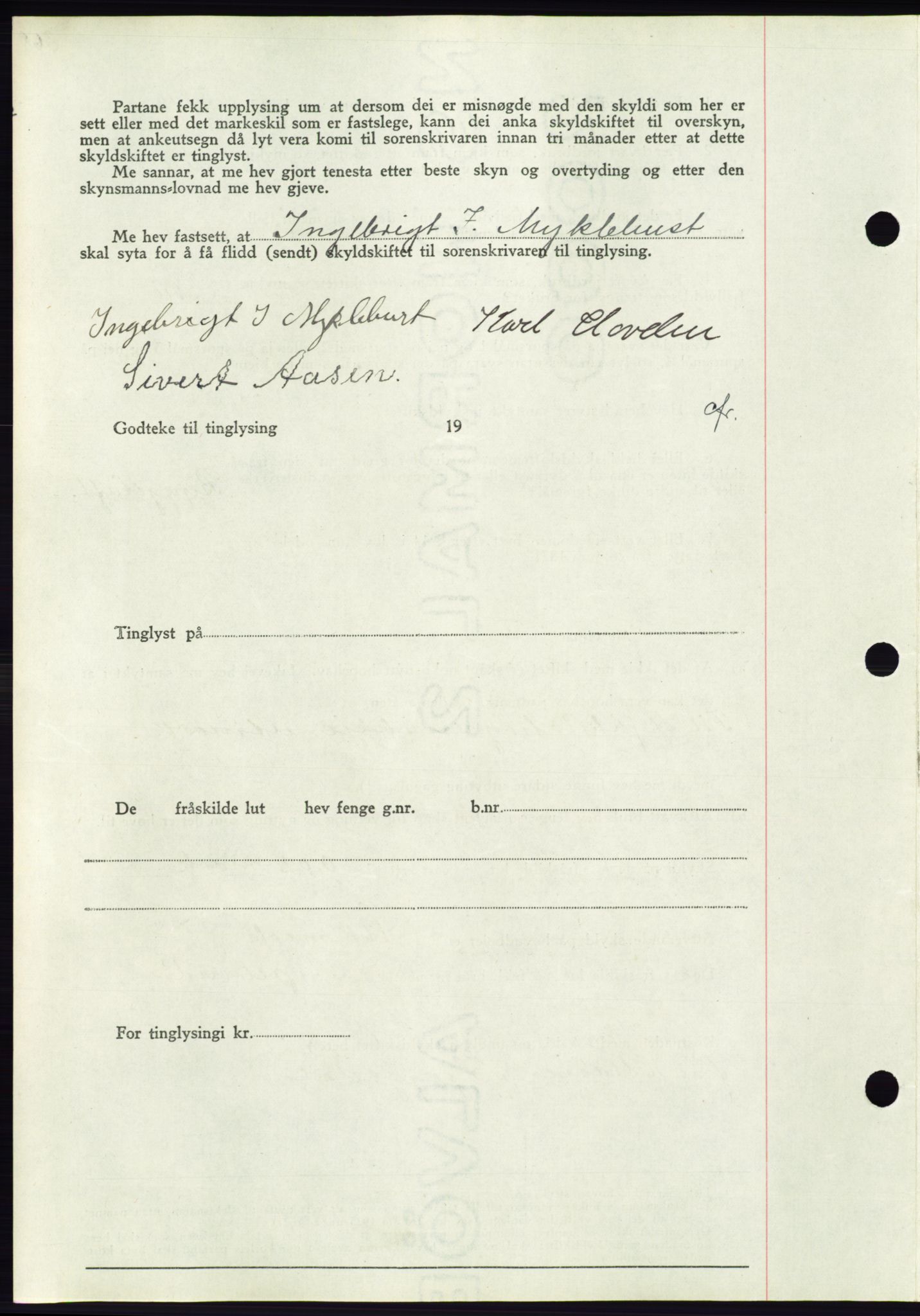 Søre Sunnmøre sorenskriveri, AV/SAT-A-4122/1/2/2C/L0071: Pantebok nr. 65, 1941-1941, Dagboknr: 817/1941