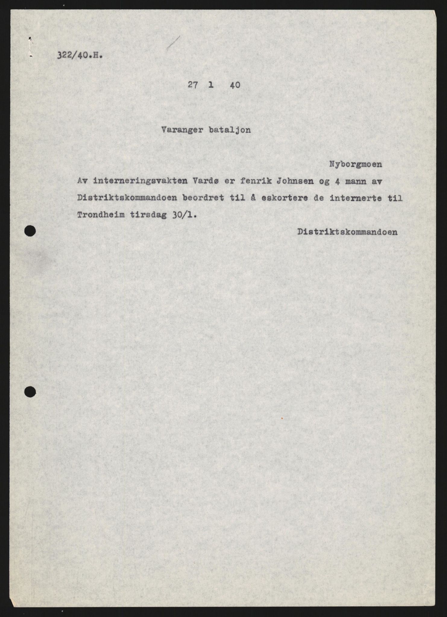 Forsvaret, Forsvarets krigshistoriske avdeling, AV/RA-RAFA-2017/Y/Yb/L0129: II-C-11-600  -  6. Divisjon / 6. Distriktskommando, 1936-1940, s. 291