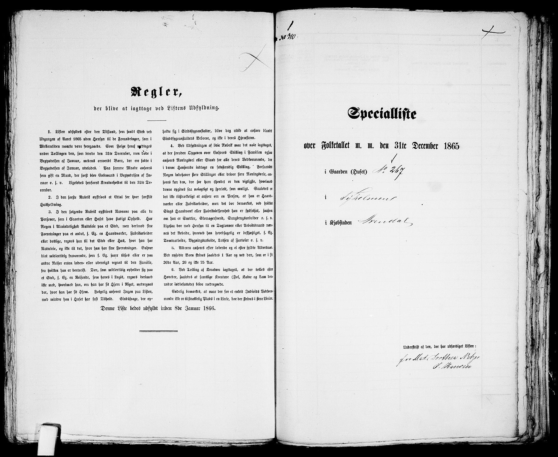 RA, Folketelling 1865 for 0903P Arendal prestegjeld, 1865, s. 628