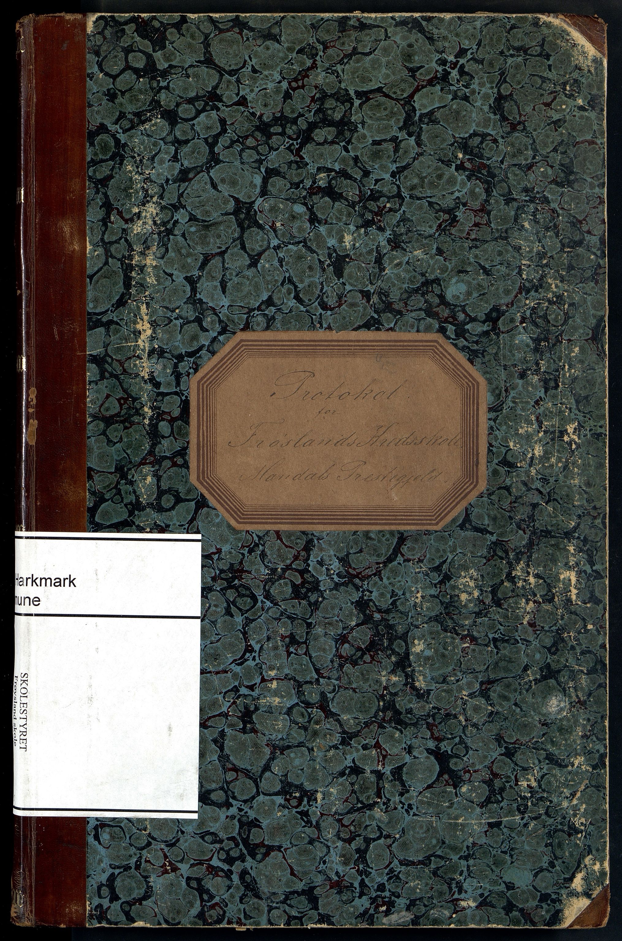 Halse og Harkmark kommune - Frøysland Skole, ARKSOR/1002HH564/H/L0003: Skoleprotokoll, 1881-1892