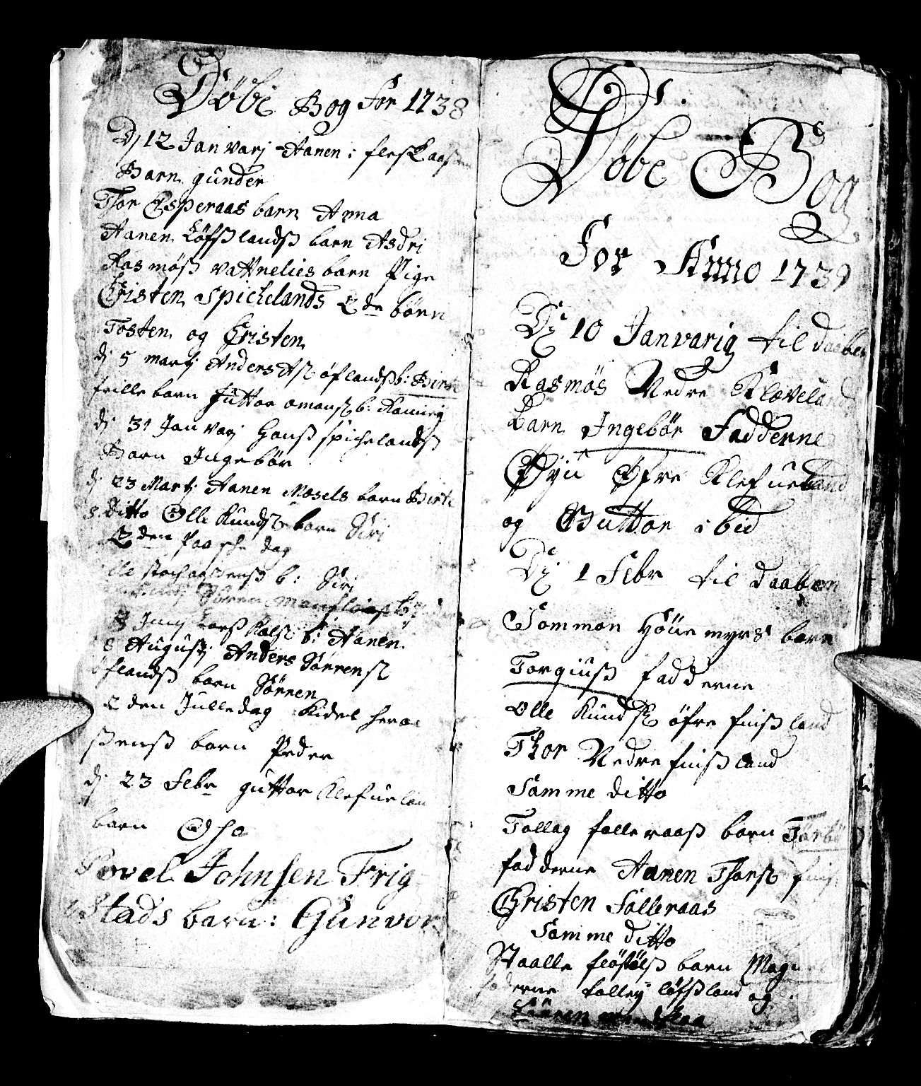 Bjelland sokneprestkontor, SAK/1111-0005/F/Fb/Fbb/L0001: Klokkerbok nr. B 1, 1732-1782, s. 3