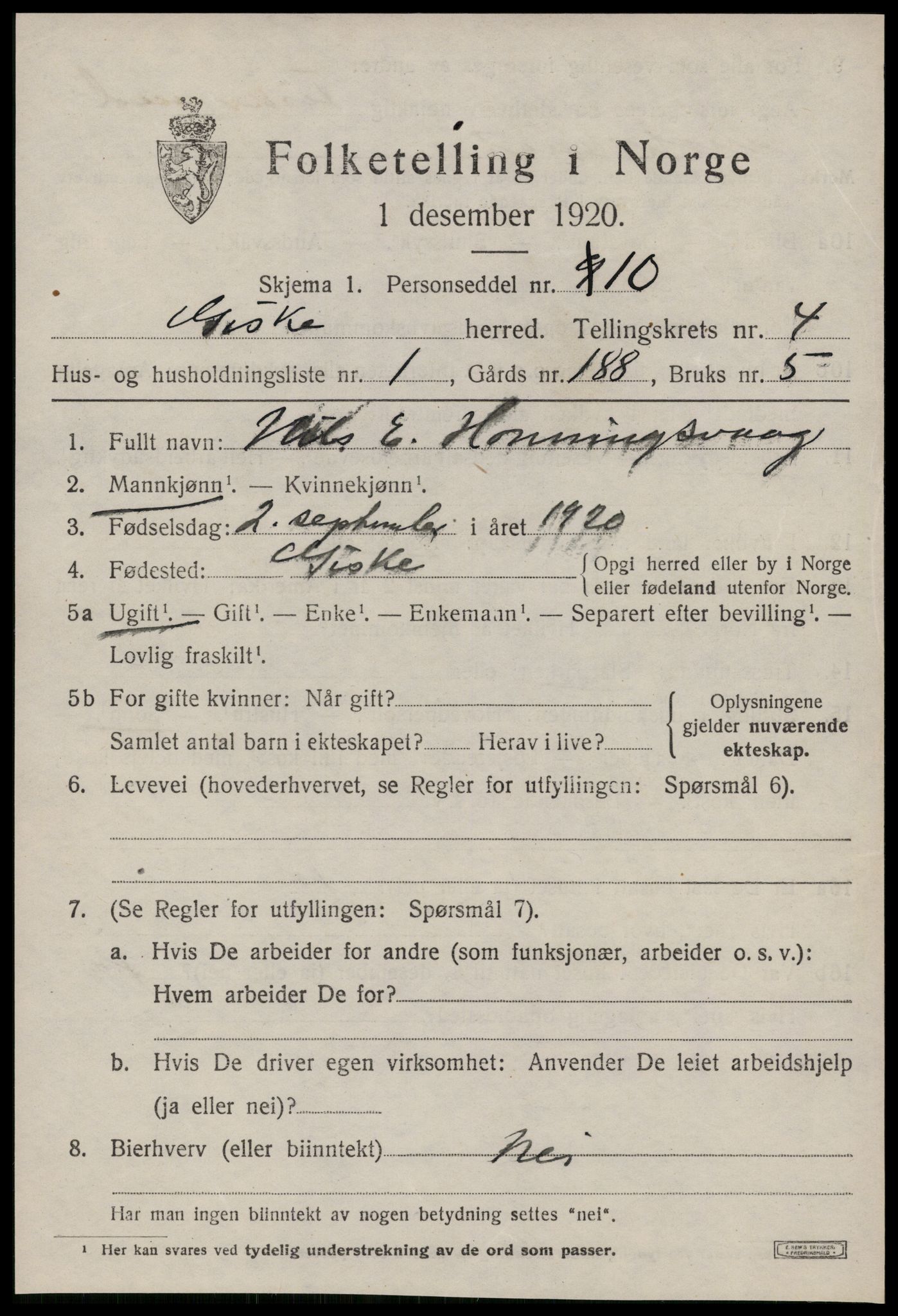 SAT, Folketelling 1920 for 1532 Giske herred, 1920, s. 2642