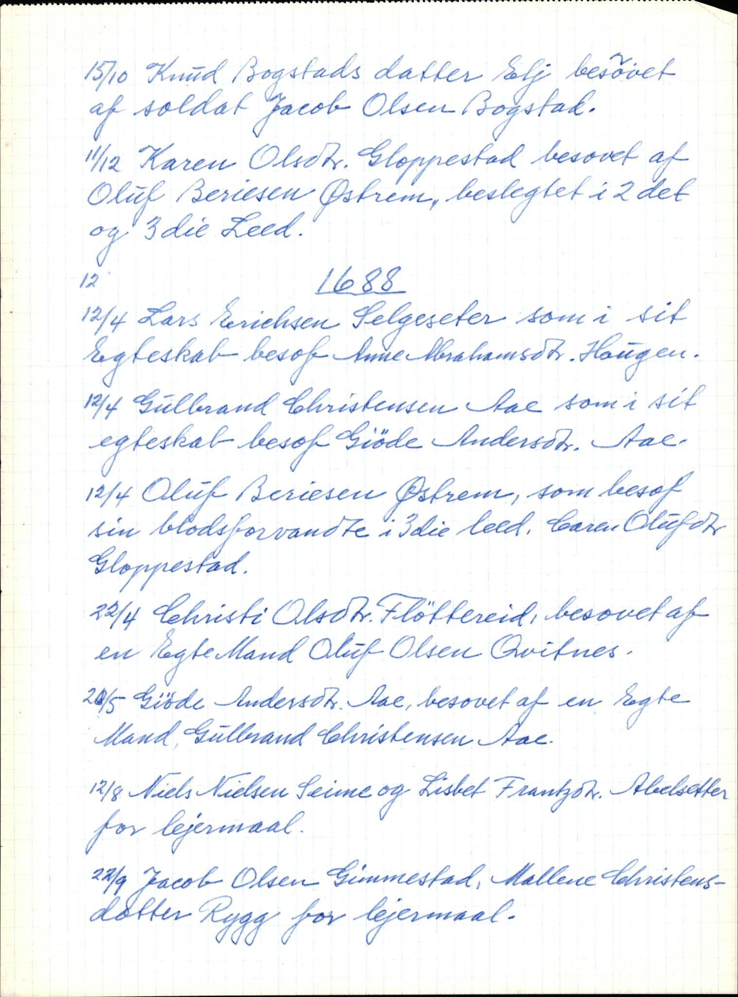 Samling av fulltekstavskrifter, SAB/FULLTEKST/B/14/0001: Gloppen sokneprestembete, ministerialbok nr. A 1, 1686-1711, s. 2