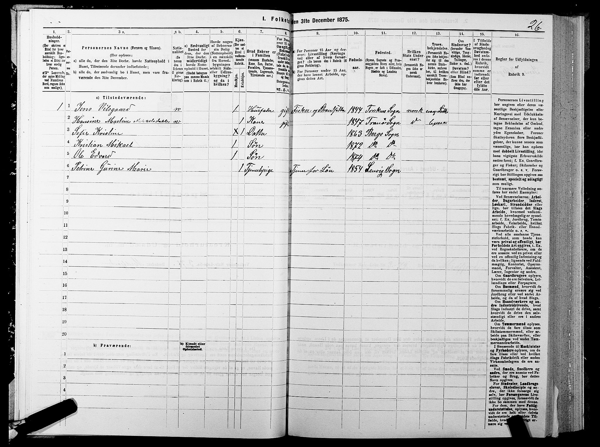 SATØ, Folketelling 1875 for 1929P Berg prestegjeld, 1875, s. 1026