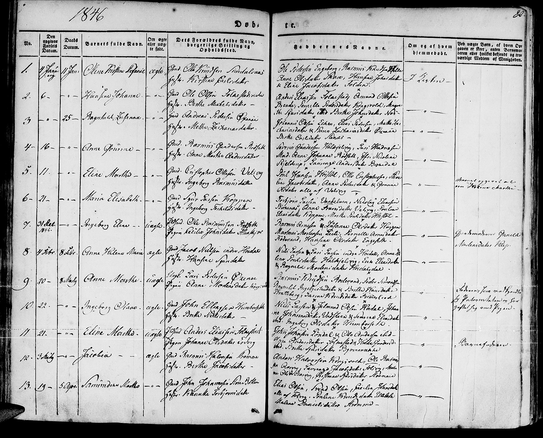 Ministerialprotokoller, klokkerbøker og fødselsregistre - Møre og Romsdal, SAT/A-1454/511/L0139: Ministerialbok nr. 511A06, 1831-1850, s. 82