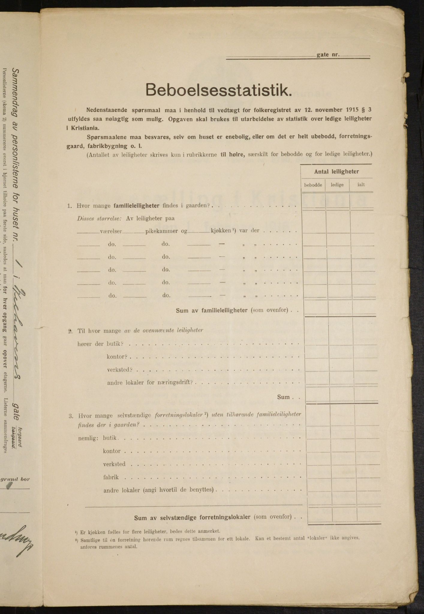 OBA, Kommunal folketelling 1.2.1916 for Kristiania, 1916, s. 131006