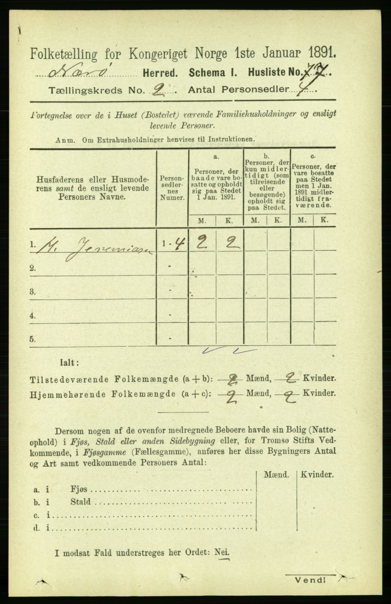 RA, Folketelling 1891 for 1751 Nærøy herred, 1891, s. 624