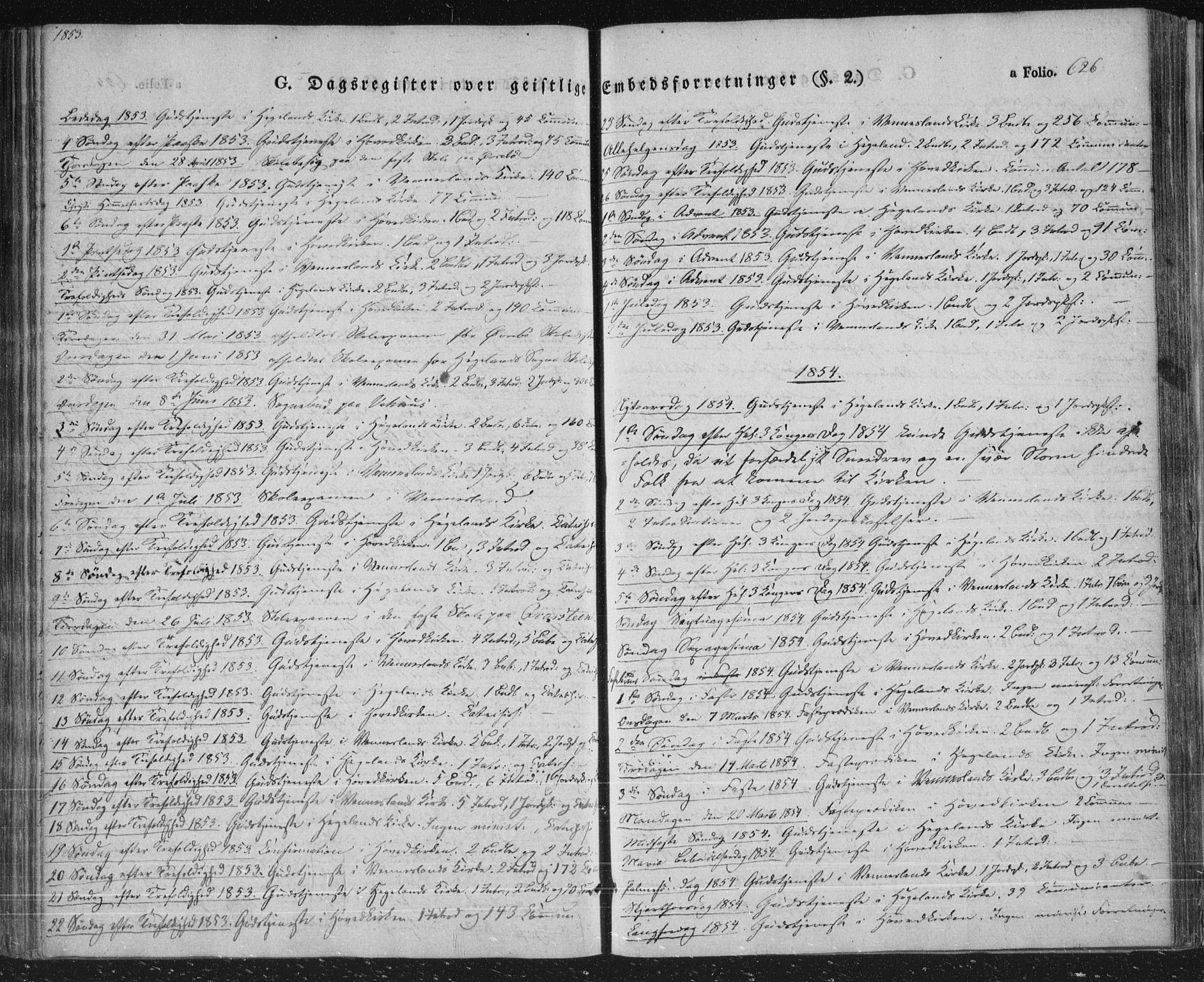 Vennesla sokneprestkontor, SAK/1111-0045/Fa/Fac/L0004: Ministerialbok nr. A 4, 1834-1855, s. 626