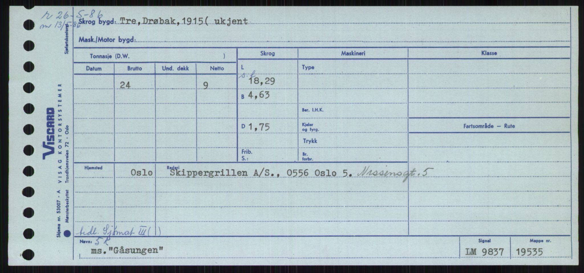 Sjøfartsdirektoratet med forløpere, Skipsmålingen, AV/RA-S-1627/H/Ha/L0002/0002: Fartøy, Eik-Hill / Fartøy, G-Hill, s. 367