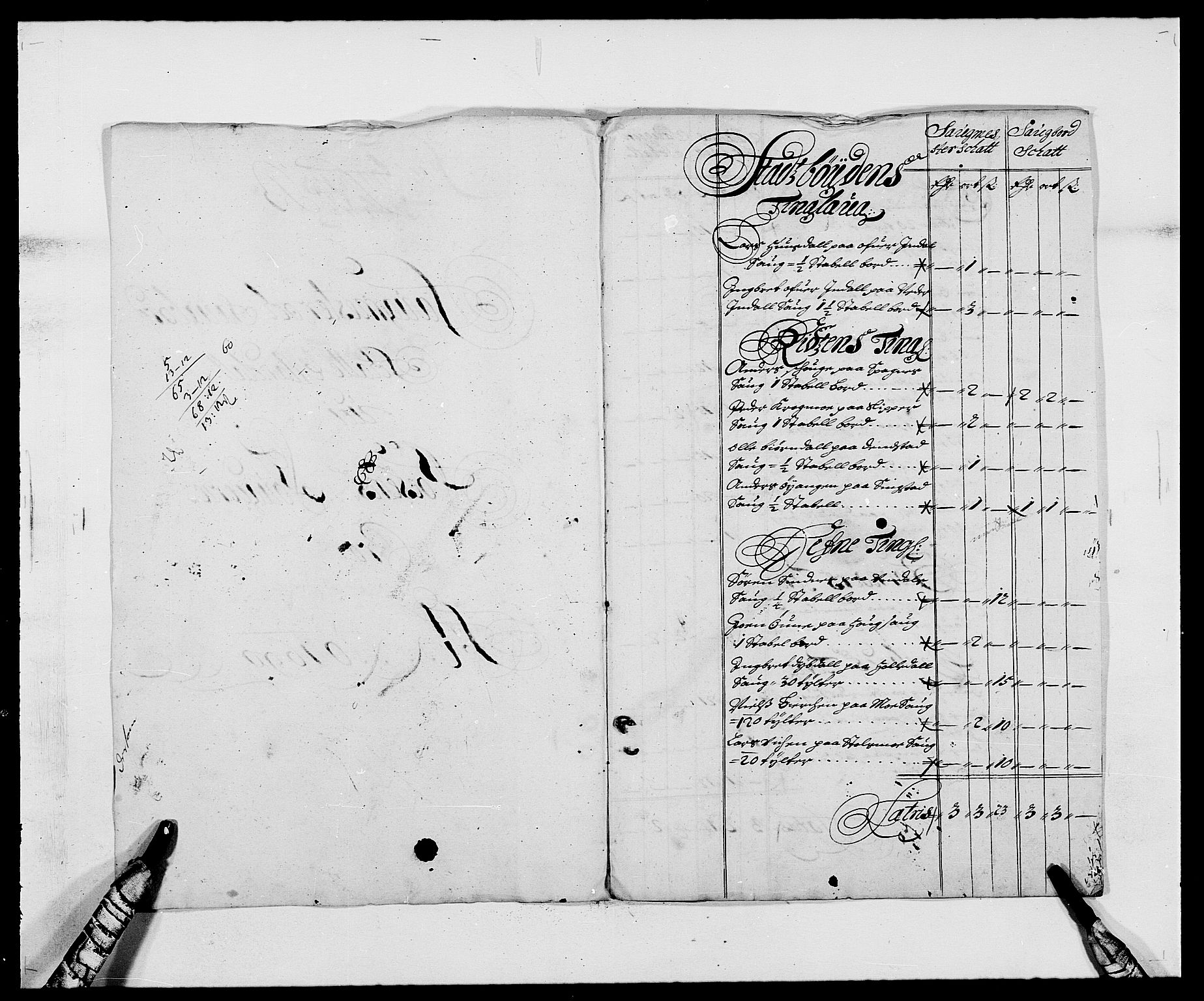 Rentekammeret inntil 1814, Reviderte regnskaper, Fogderegnskap, RA/EA-4092/R57/L3848: Fogderegnskap Fosen, 1690-1691, s. 67