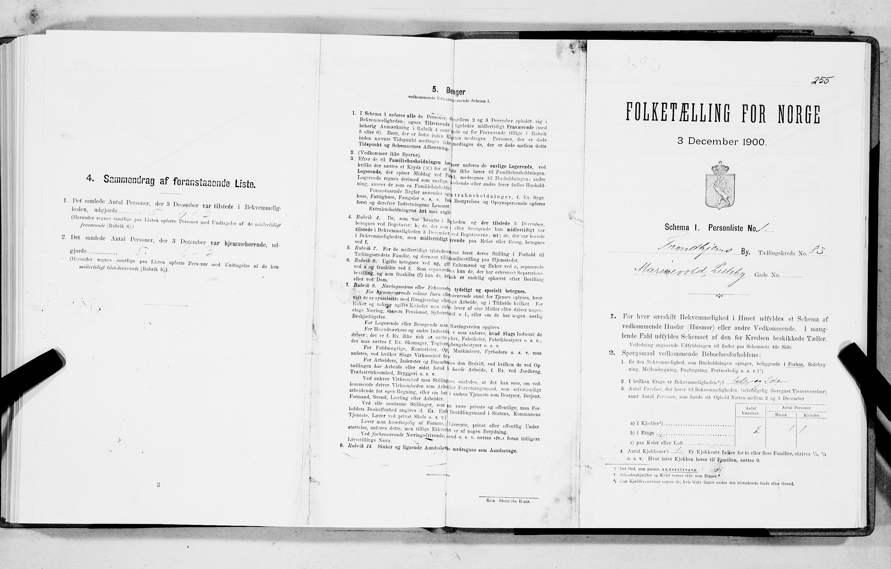 SAT, Folketelling 1900 for 1601 Trondheim kjøpstad, 1900, s. 16825