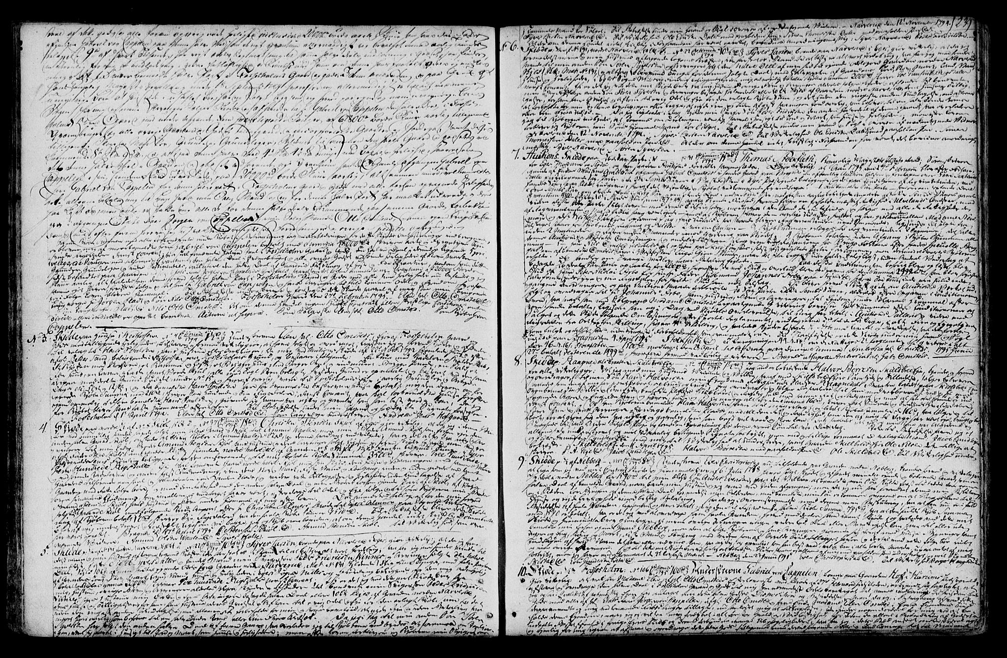 Eiker, Modum og Sigdal sorenskriveri, SAKO/A-123/G/Ga/Gaa/L0005: Pantebok nr. I 5, 1788-1800, s. 239