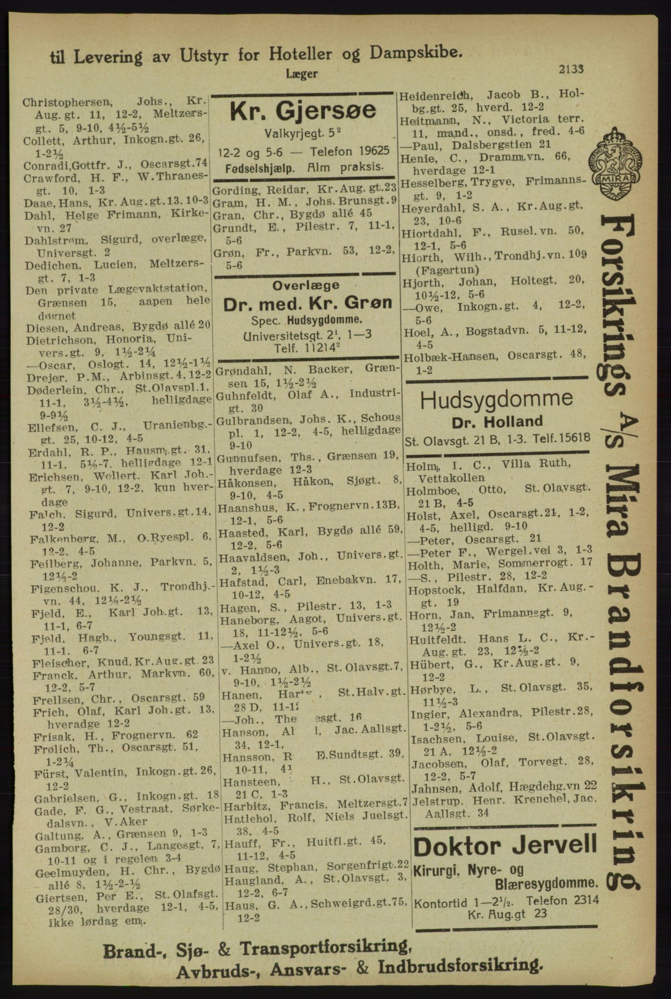 Kristiania/Oslo adressebok, PUBL/-, 1918, s. 2286