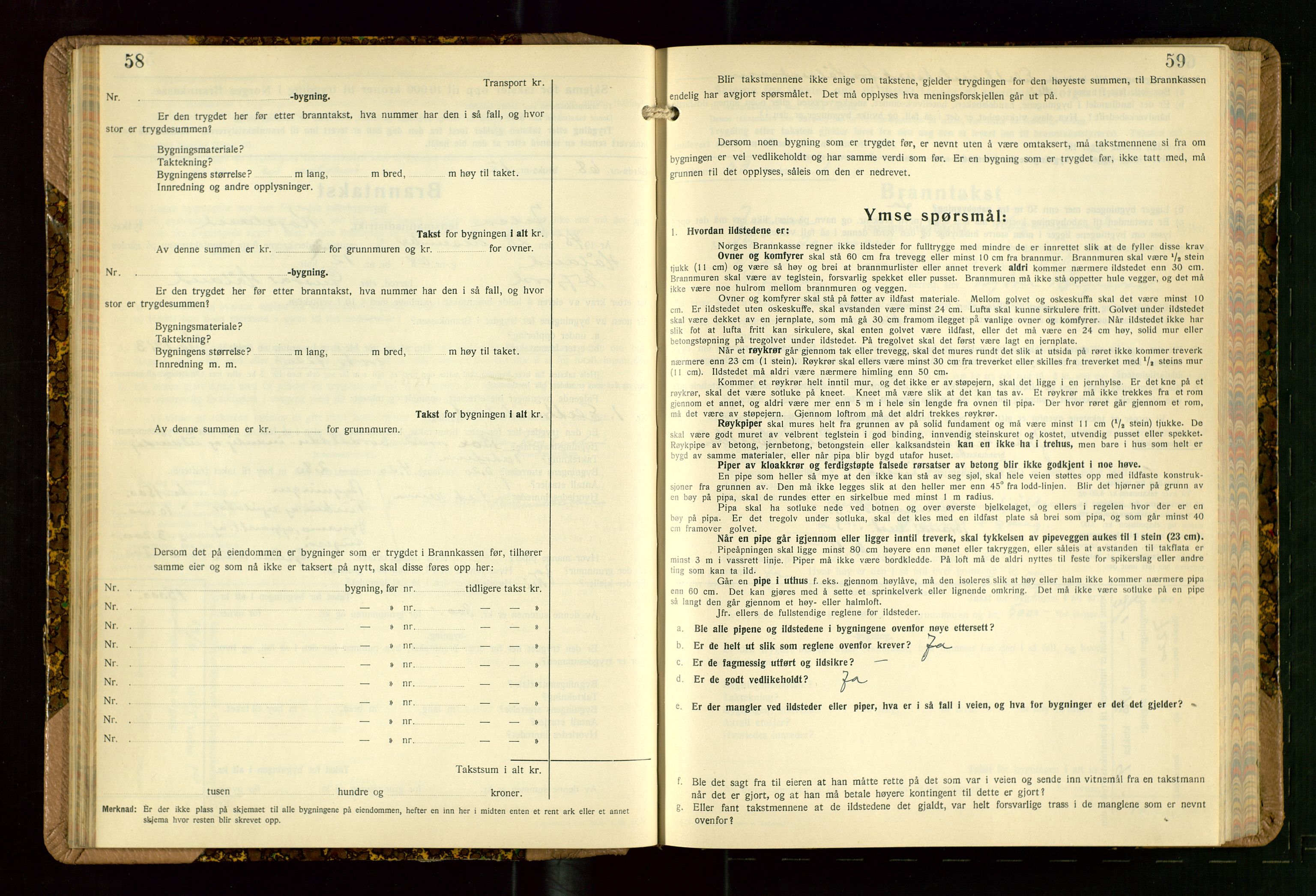 Jelsa lensmannskontor, AV/SAST-A-100360/Gob/L0003: "Branntakstprotokoll", 1942-1955, s. 58-59