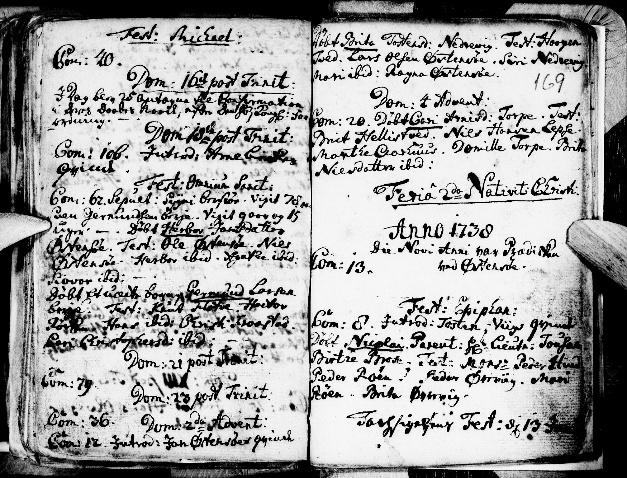 Kvam sokneprestembete, SAB/A-76201/H/Haa: Ministerialbok nr. A 1, 1690-1741, s. 169