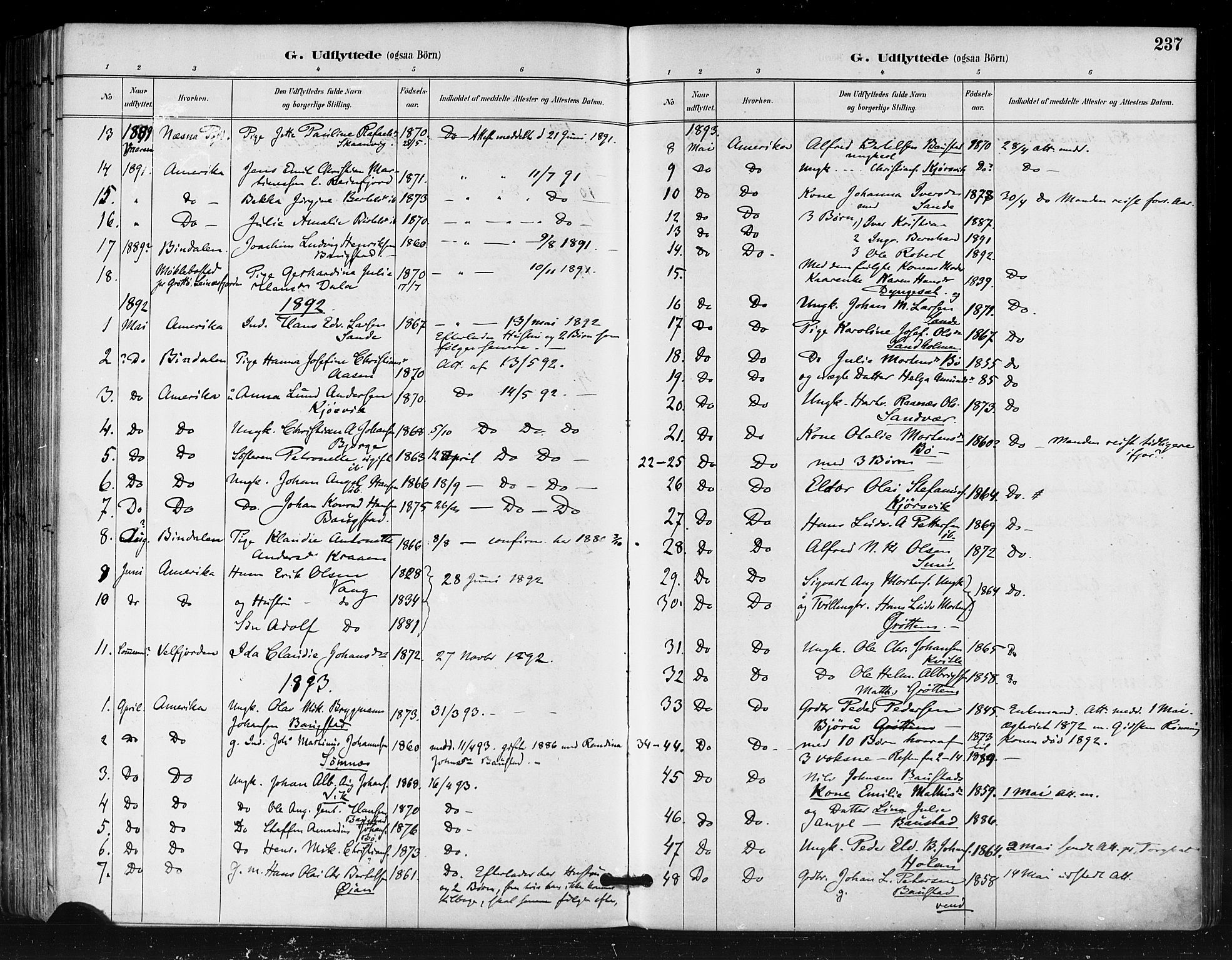 Ministerialprotokoller, klokkerbøker og fødselsregistre - Nordland, AV/SAT-A-1459/812/L0178: Ministerialbok nr. 812A07, 1886-1900, s. 237