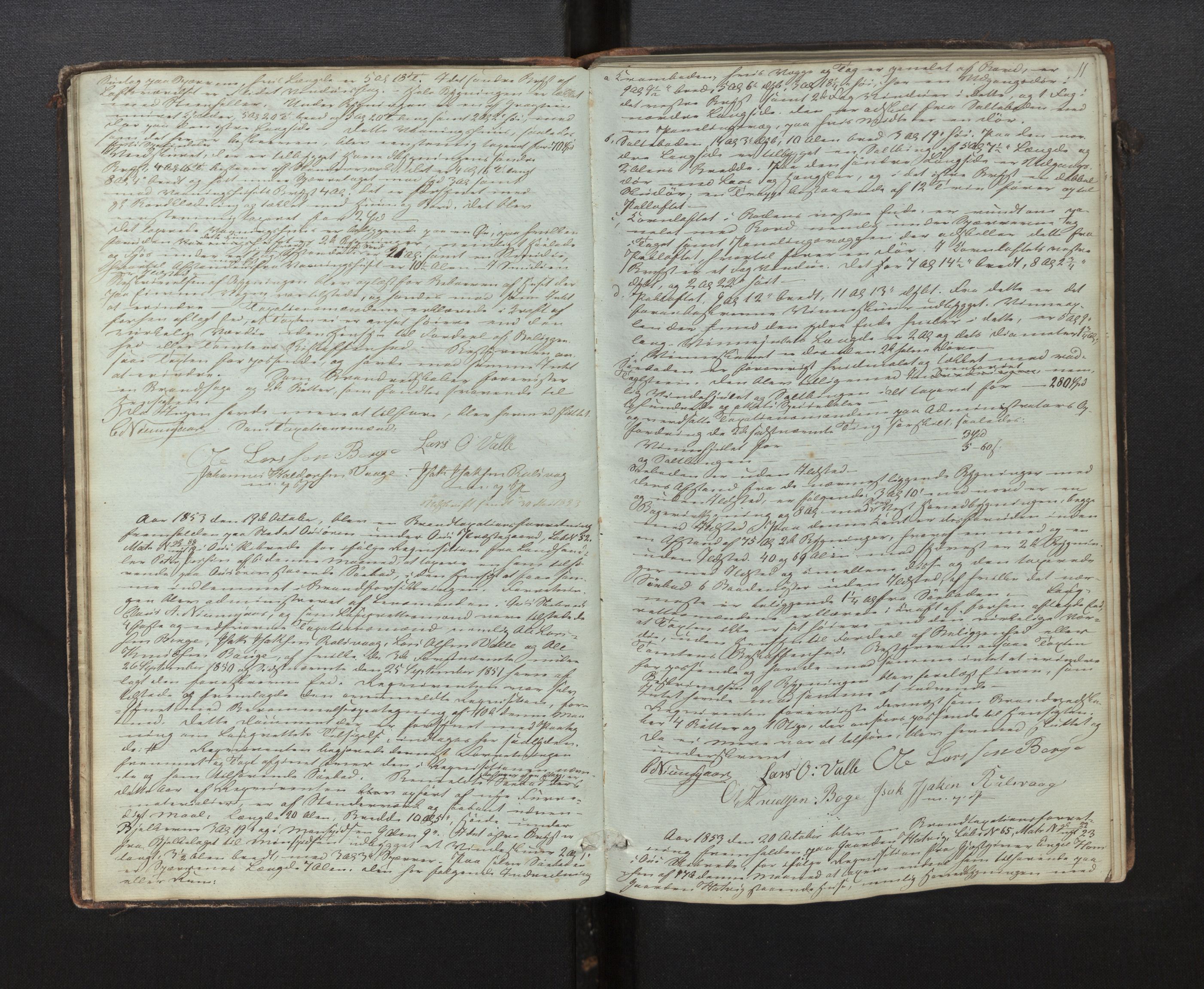 Lensmannen i Os, AV/SAB-A-34101/0012/L0001: Branntakstprotokoll, 1846-1873, s. 10b-11a