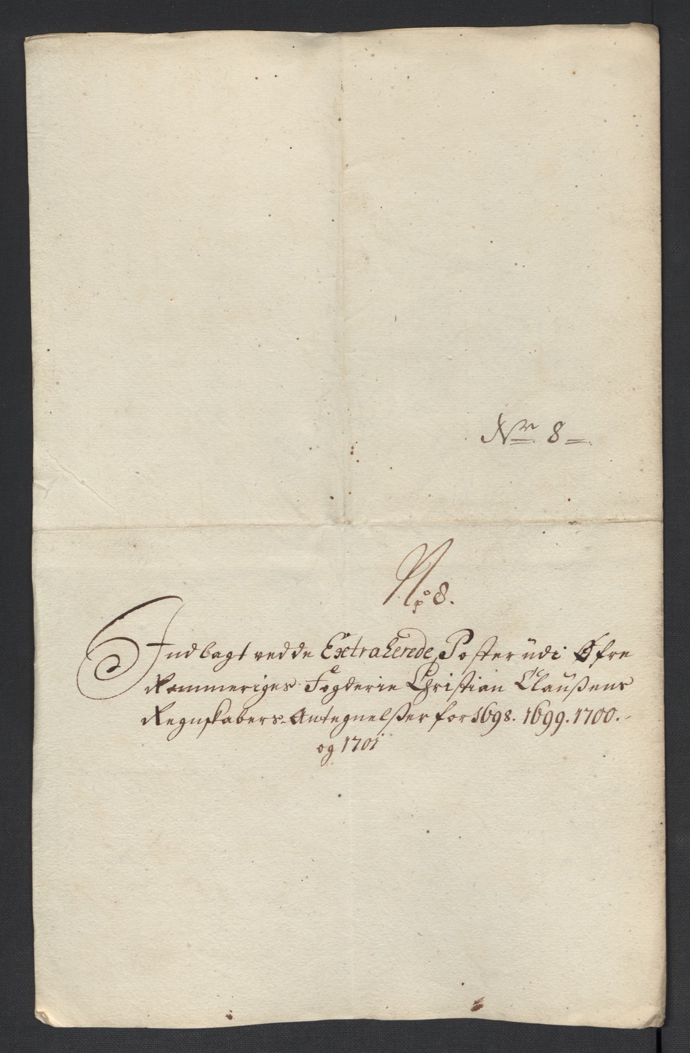 Rentekammeret inntil 1814, Reviderte regnskaper, Fogderegnskap, RA/EA-4092/R12/L0715: Fogderegnskap Øvre Romerike, 1698-1701, s. 173