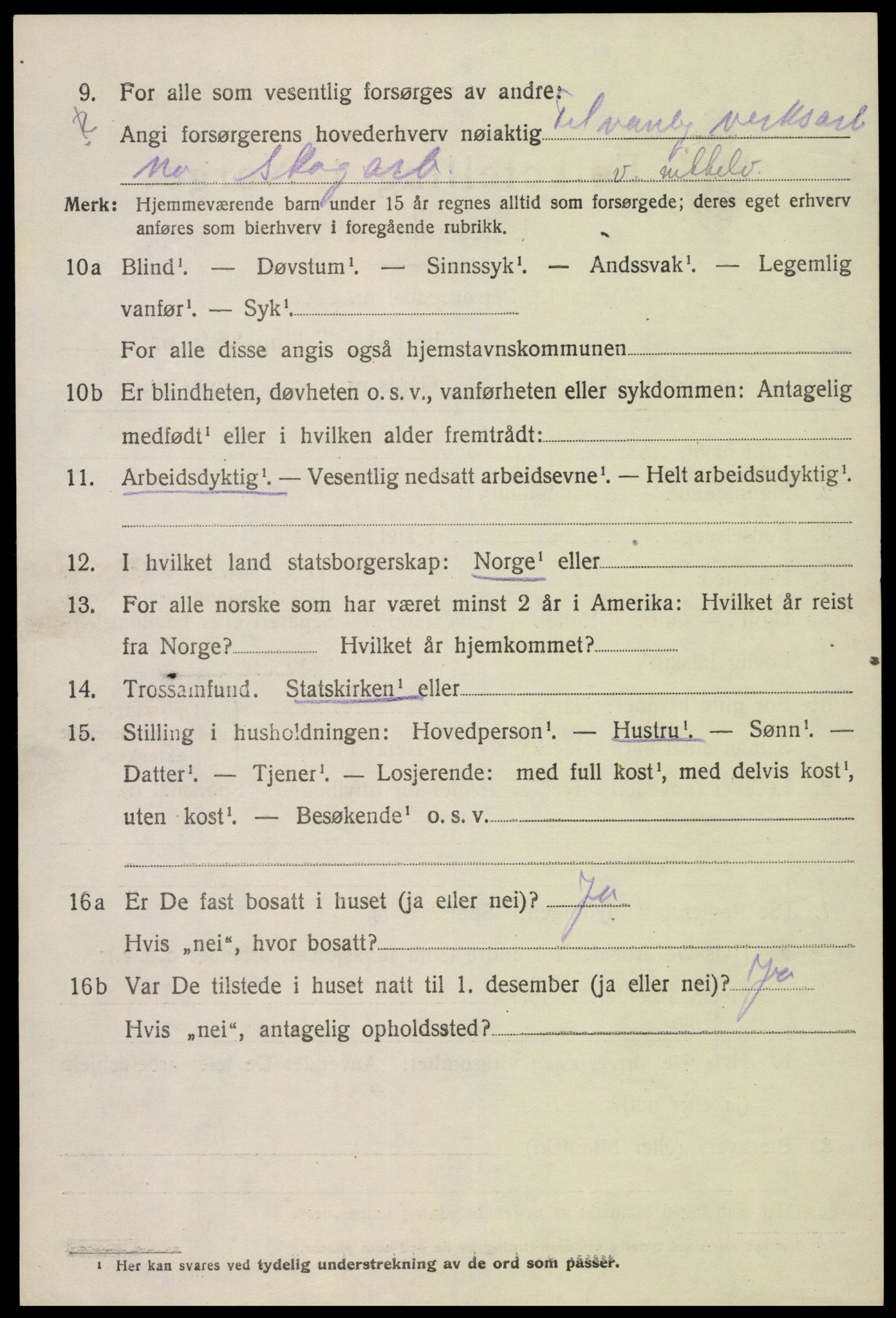 SAK, Folketelling 1920 for 0936 Hornnes herred, 1920, s. 946