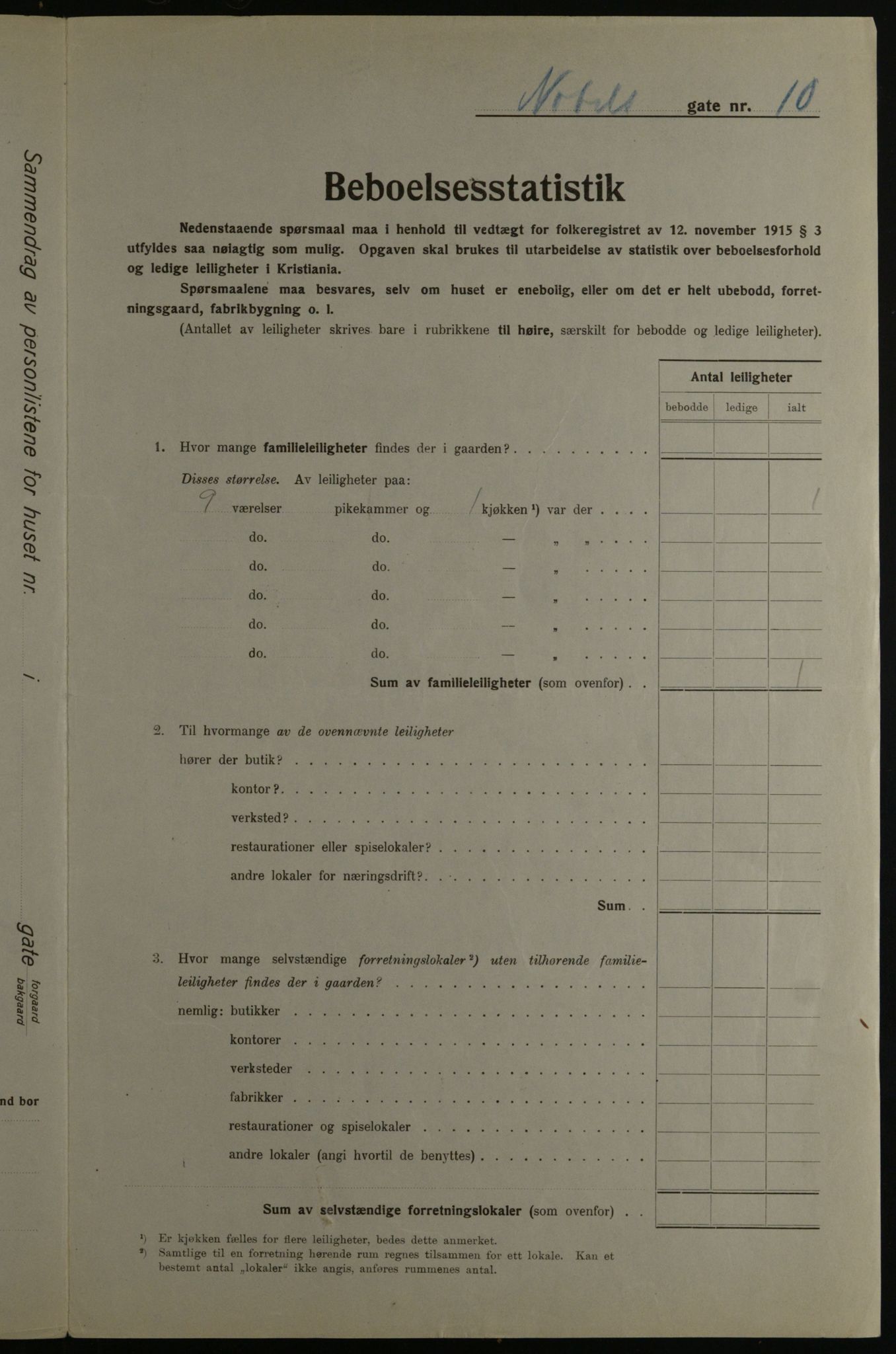 OBA, Kommunal folketelling 1.12.1923 for Kristiania, 1923, s. 78419