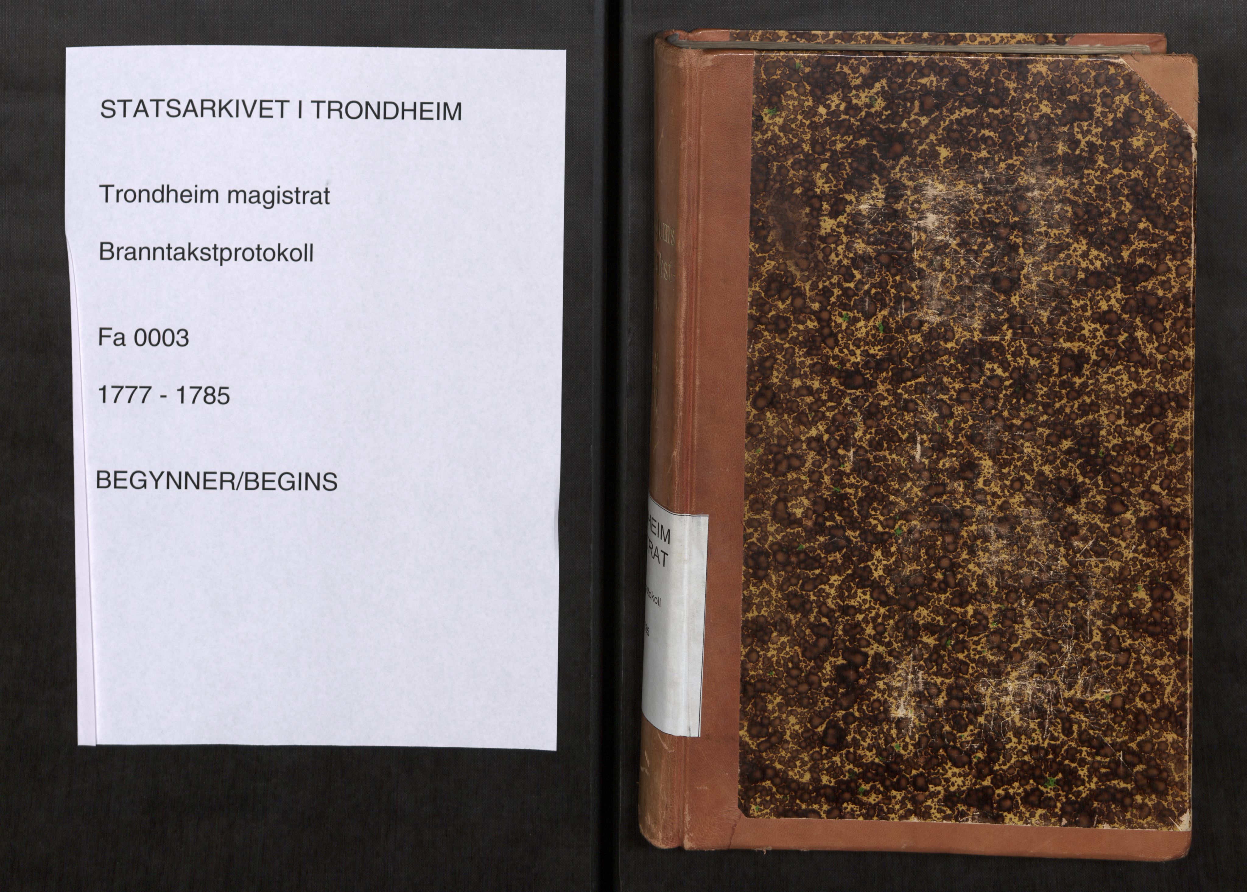 Norges Brannkasse Trondheim magistrat, AV/SAT-A-5590/Fa/L0004: Branntakstprotokoll K6, 1777-1785