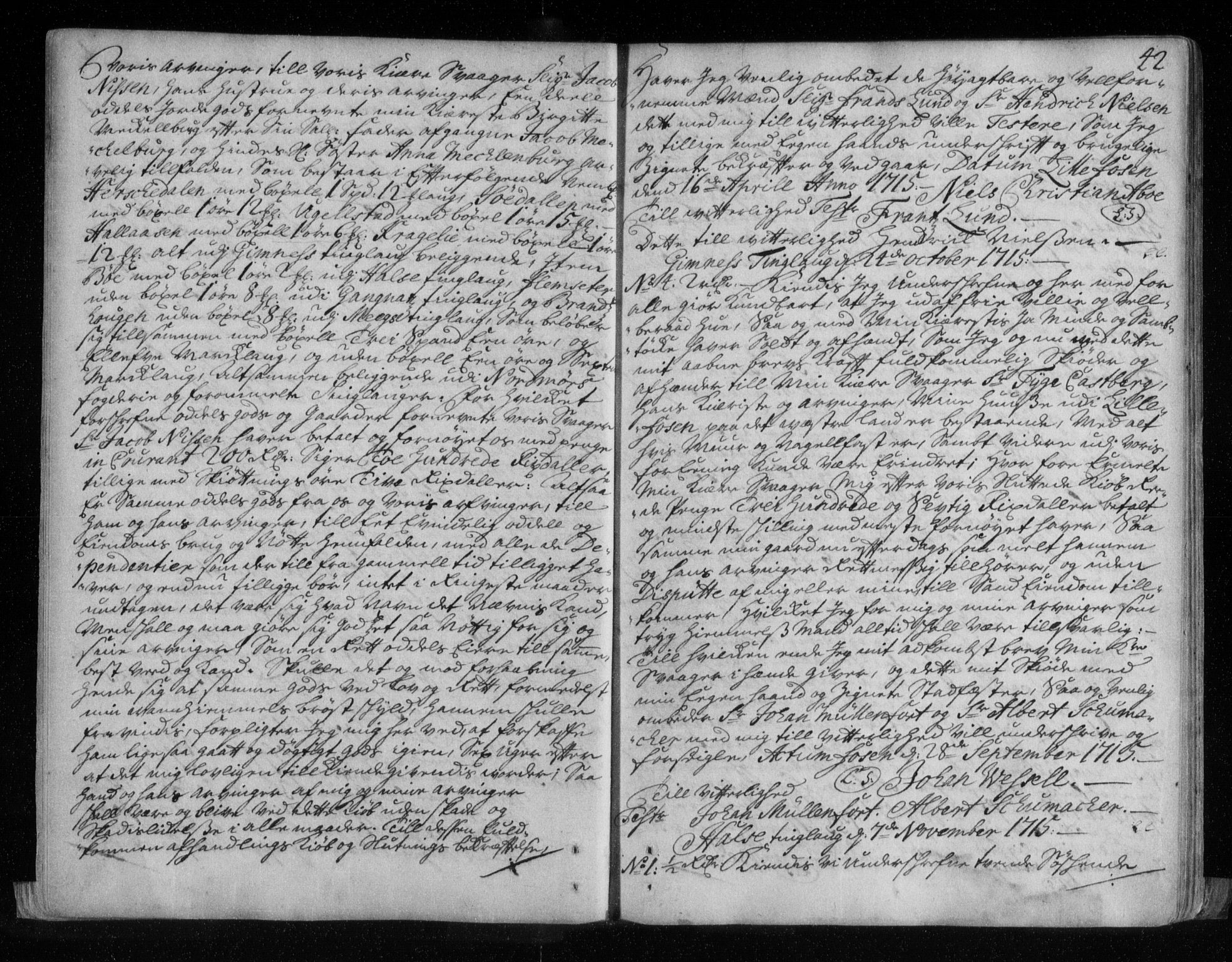 Nordmøre sorenskriveri, SAT/A-4132/1/2/2Ca/L0002: Pantebok nr. B, 1712-1731, s. 42