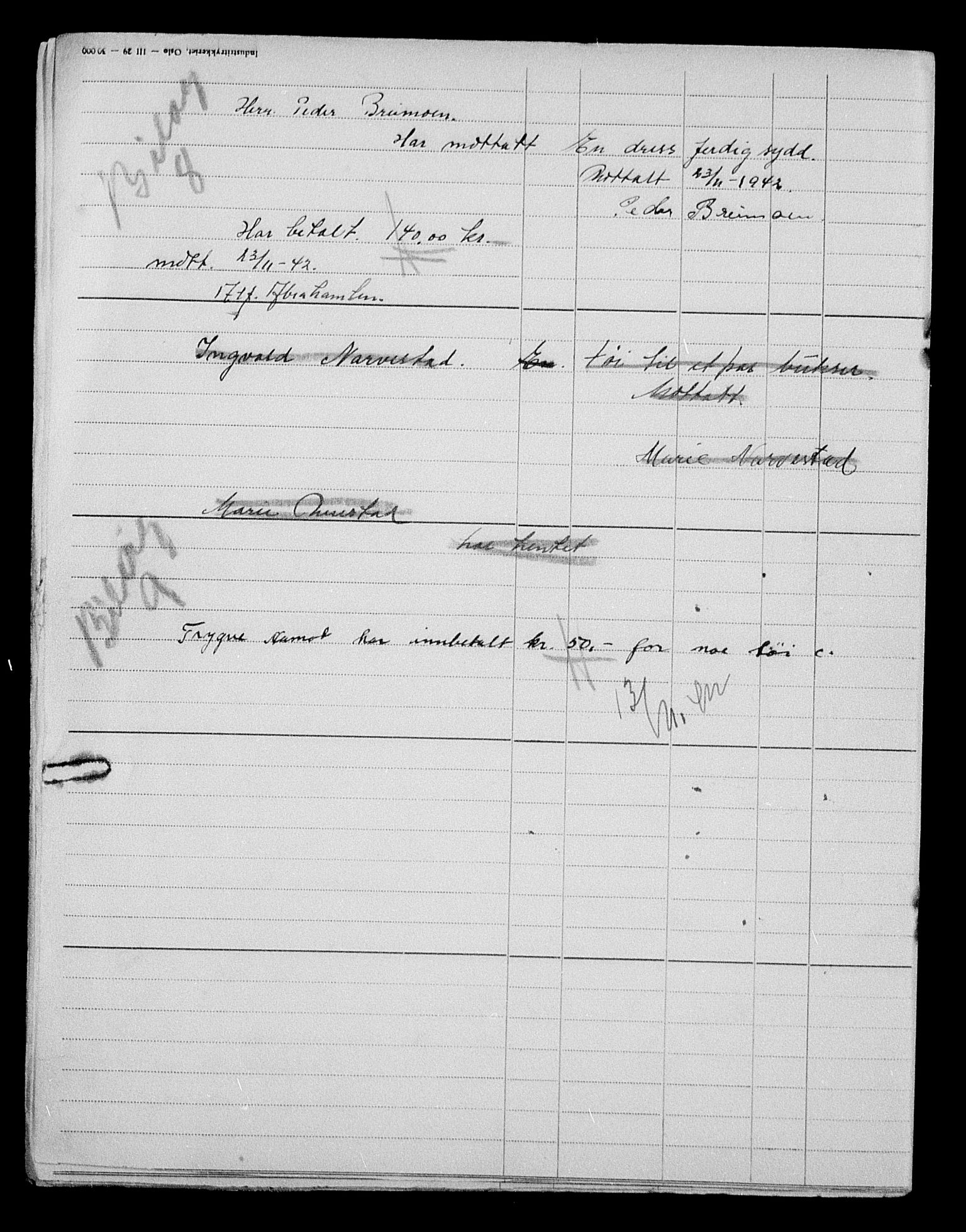 Justisdepartementet, Tilbakeføringskontoret for inndratte formuer, AV/RA-S-1564/H/Hc/Hcd/L1001: --, 1945-1947, s. 647