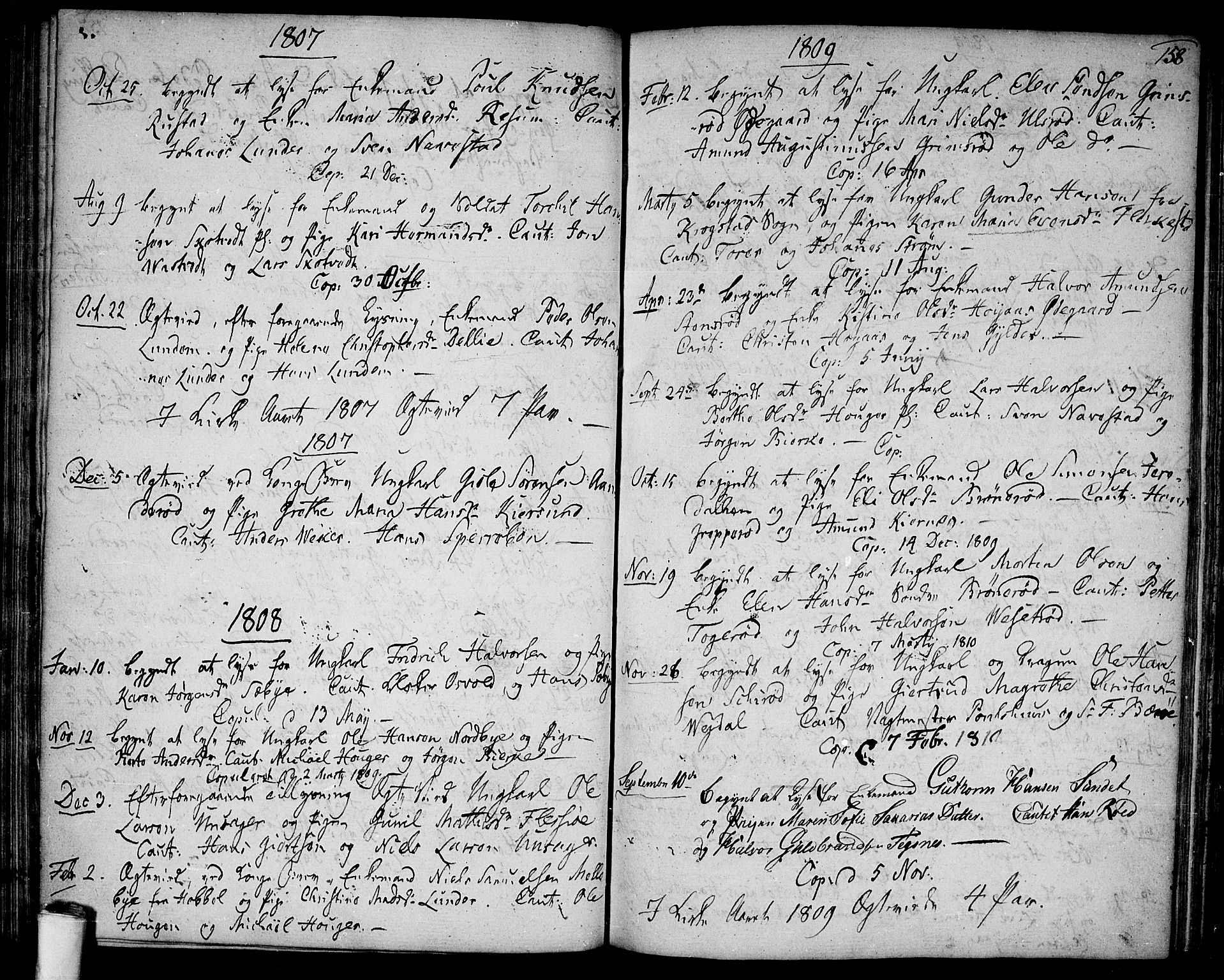 Våler prestekontor Kirkebøker, AV/SAO-A-11083/F/Fa/L0004: Ministerialbok nr. I 4, 1771-1815, s. 158