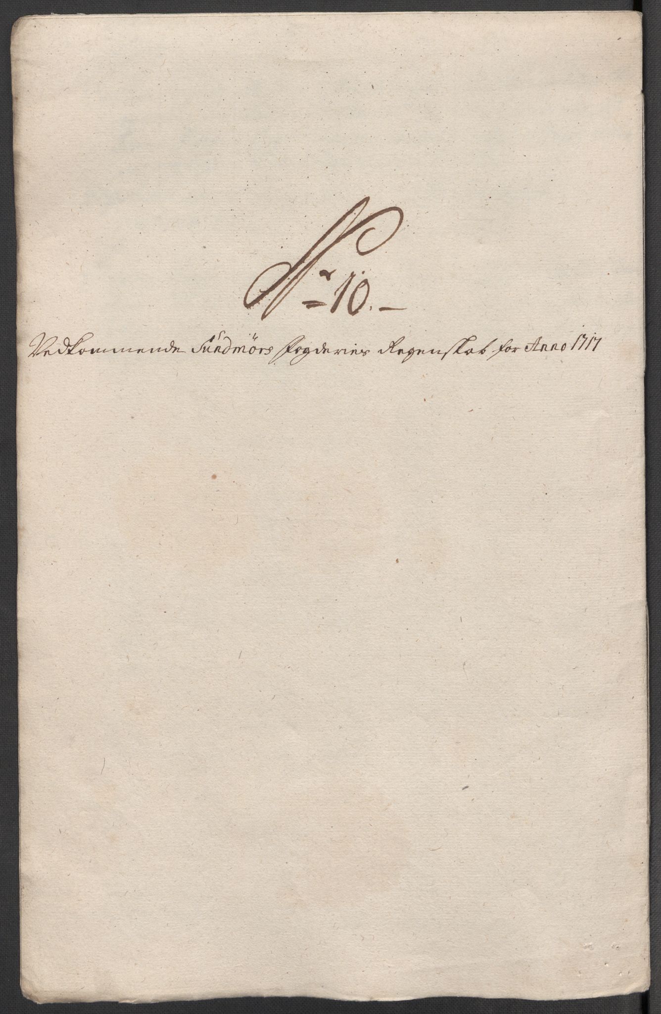 Rentekammeret inntil 1814, Reviderte regnskaper, Fogderegnskap, AV/RA-EA-4092/R54/L3569: Fogderegnskap Sunnmøre, 1717, s. 165