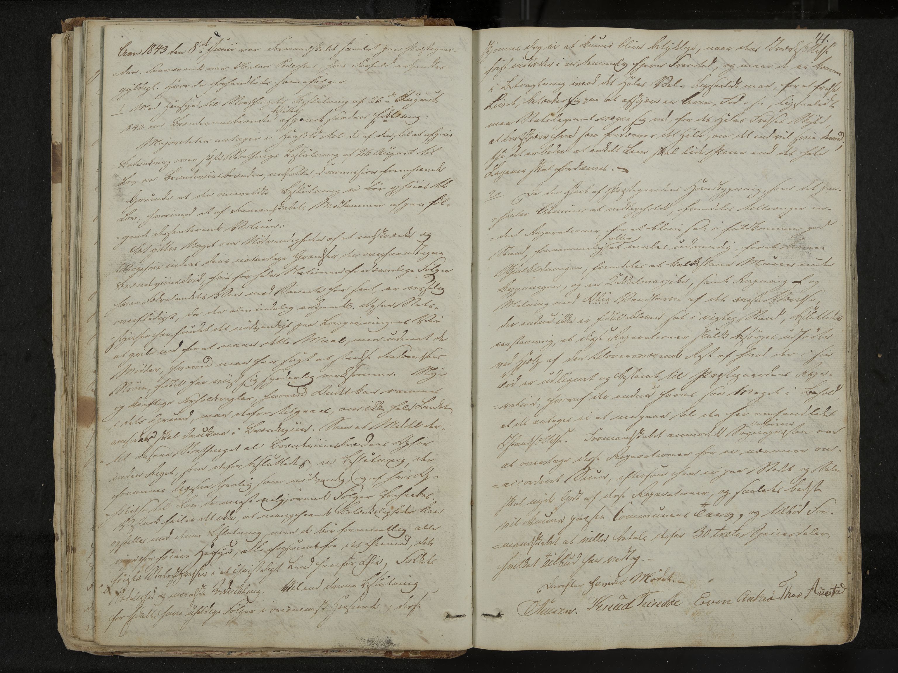Drangedal formannskap og sentraladministrasjon, IKAK/0817021/A/L0001: Møtebok, 1837-1870, s. 41