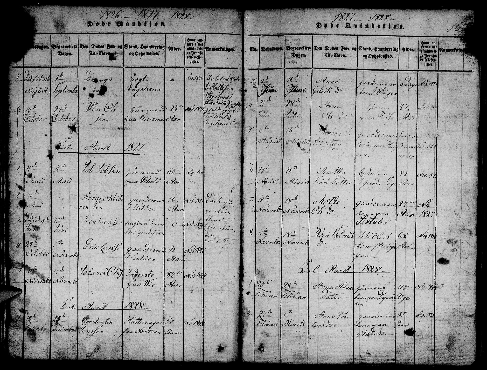Etne sokneprestembete, SAB/A-75001/H/Hab: Klokkerbok nr. B 1, 1815-1850, s. 103