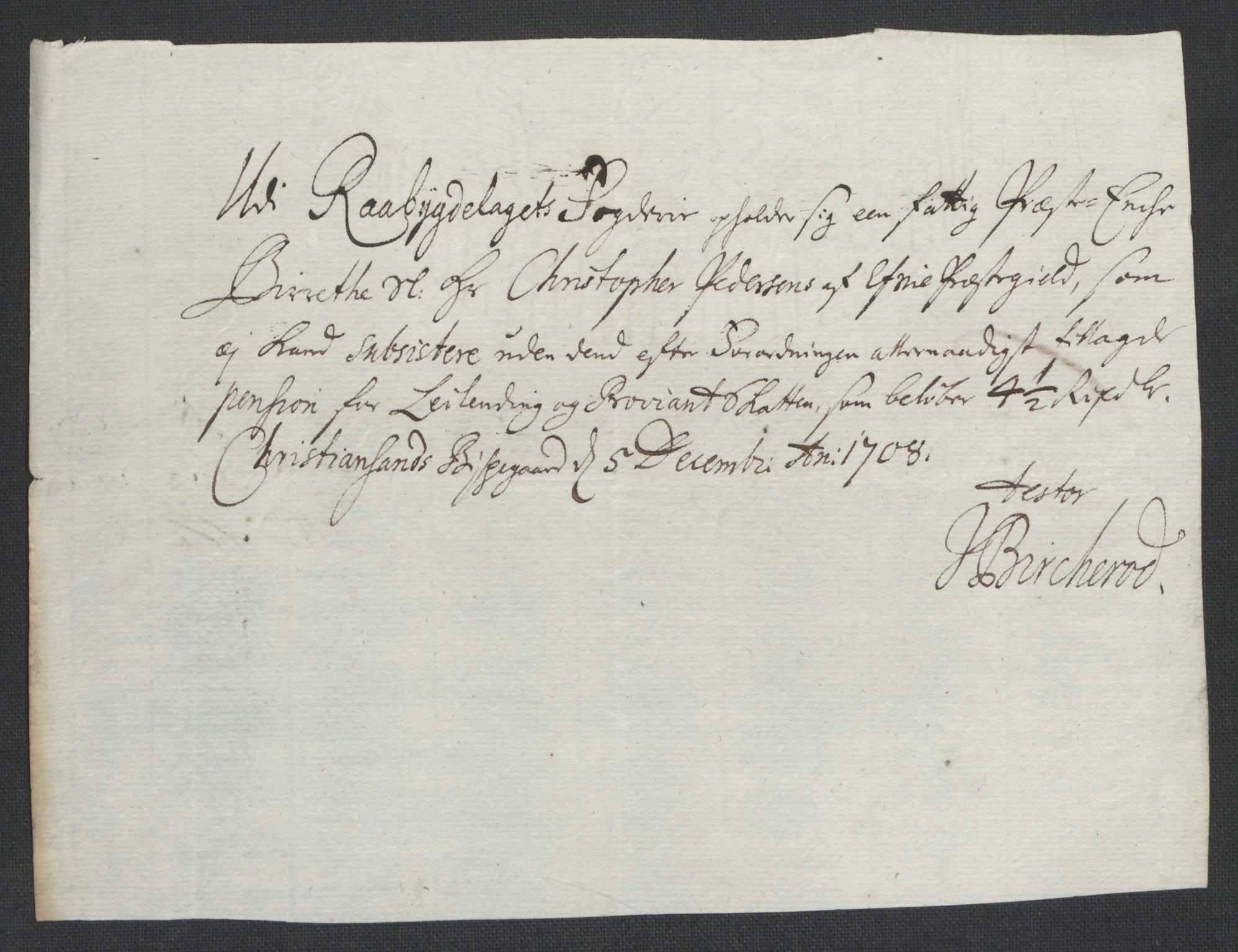 Rentekammeret inntil 1814, Reviderte regnskaper, Fogderegnskap, AV/RA-EA-4092/R40/L2448: Fogderegnskap Råbyggelag, 1706-1708, s. 345