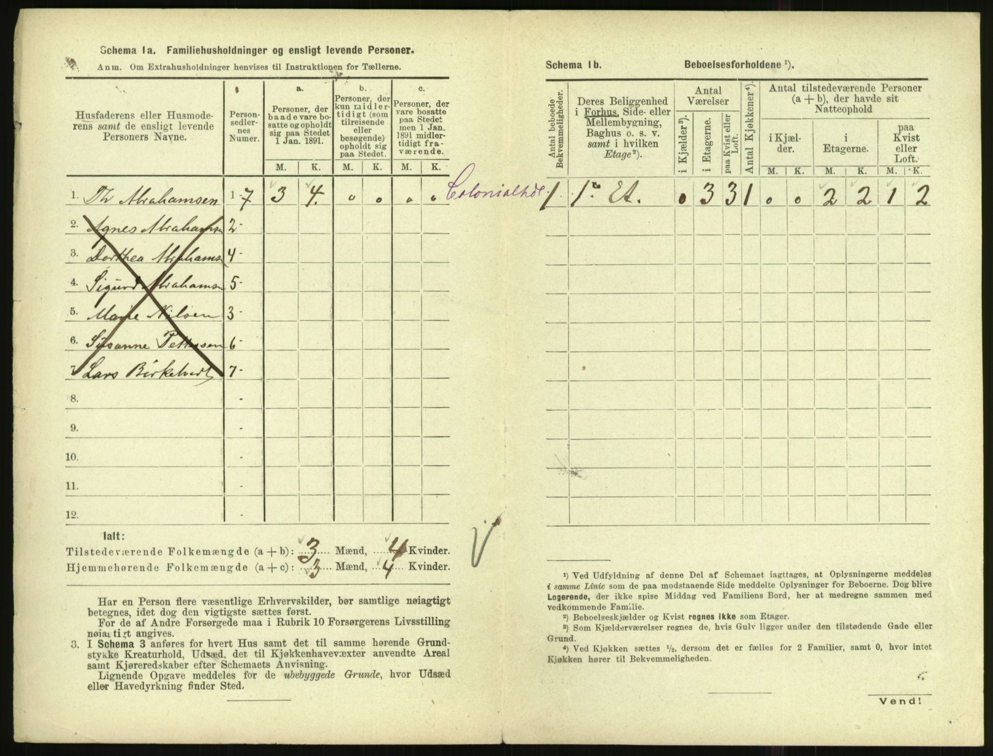 RA, Folketelling 1891 for 1002 Mandal ladested, 1891, s. 1098