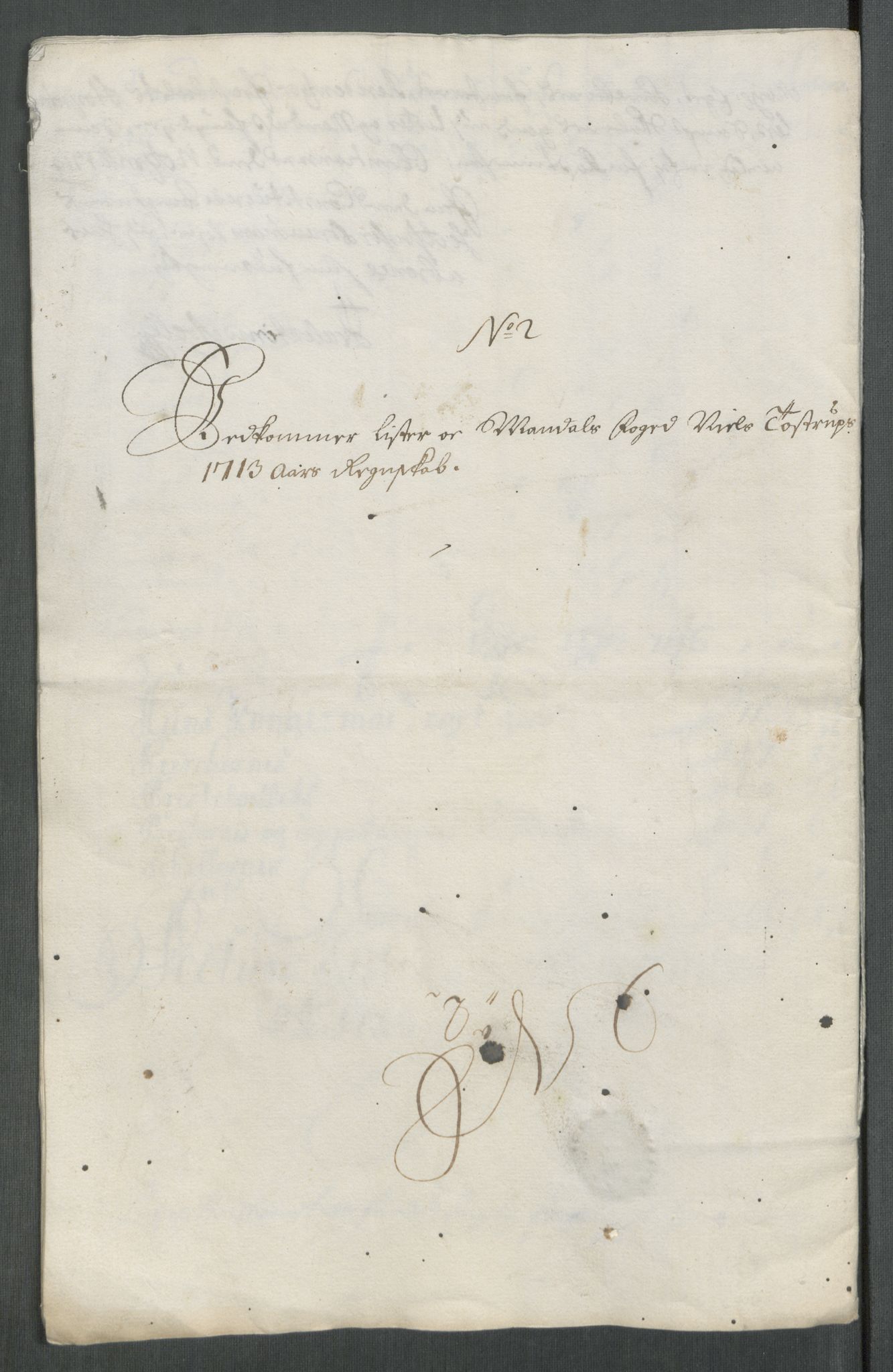 Rentekammeret inntil 1814, Reviderte regnskaper, Fogderegnskap, RA/EA-4092/R43/L2556: Fogderegnskap Lista og Mandal, 1713, s. 37