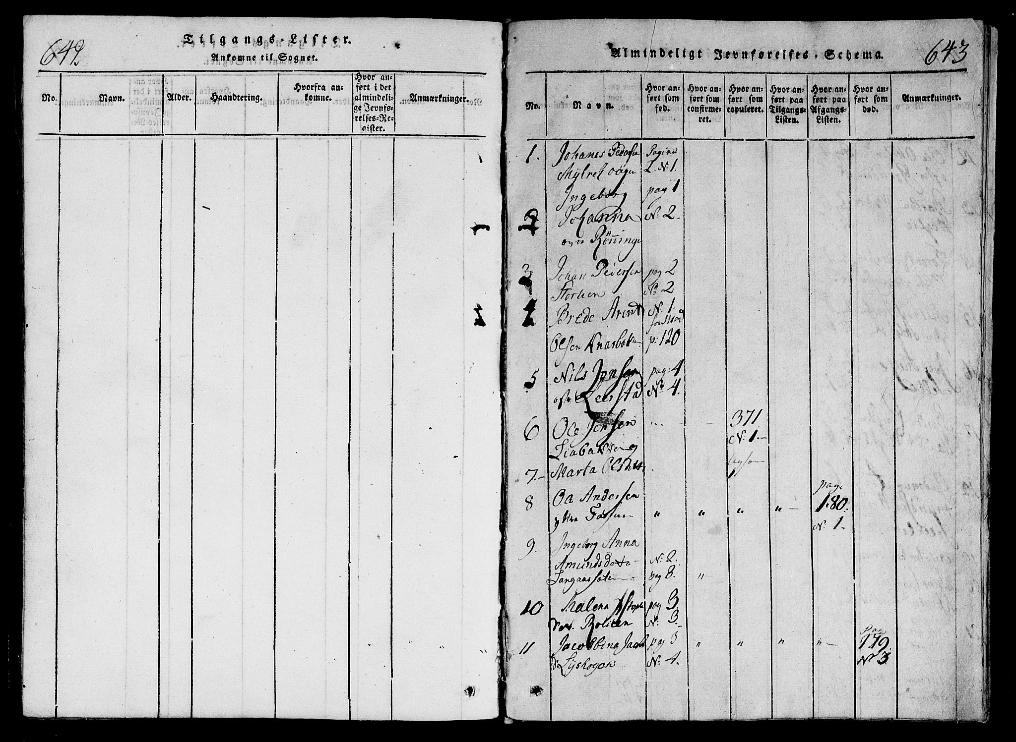 Ministerialprotokoller, klokkerbøker og fødselsregistre - Nord-Trøndelag, AV/SAT-A-1458/701/L0005: Ministerialbok nr. 701A05 /1, 1816-1825, s. 642-643