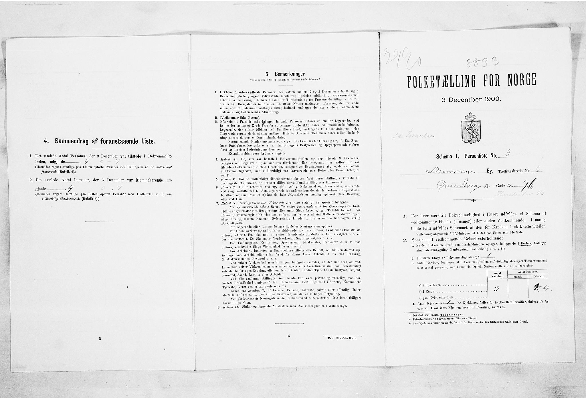 RA, Folketelling 1900 for 0602 Drammen kjøpstad, 1900, s. 13232