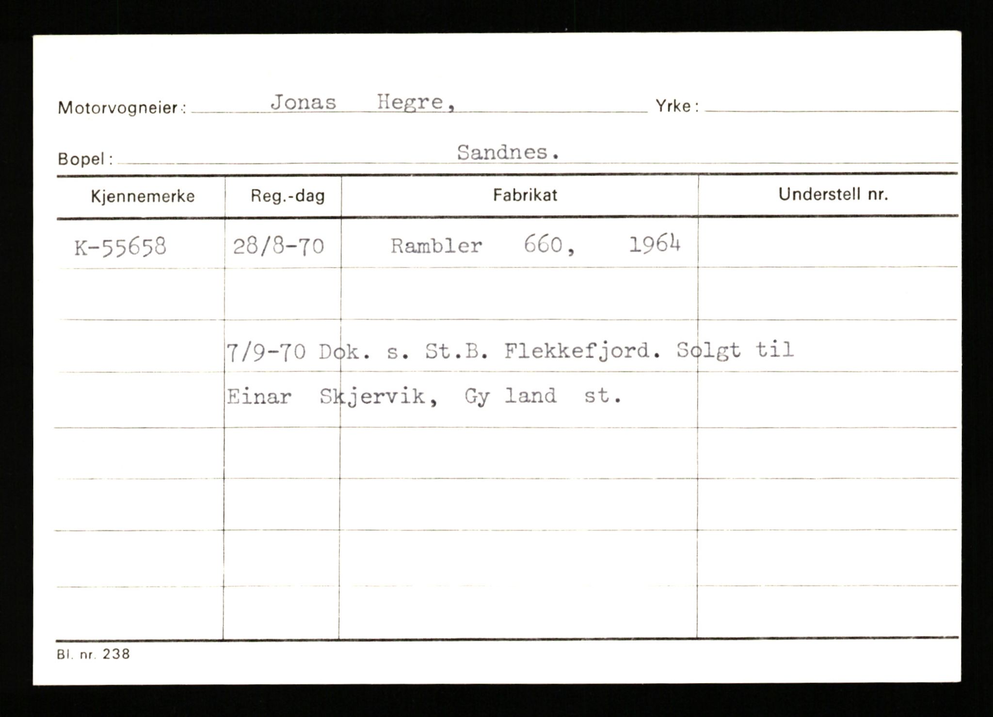 Stavanger trafikkstasjon, SAST/A-101942/0/G/L0007: Registreringsnummer: 49019 - 67460, 1930-1971, s. 1629