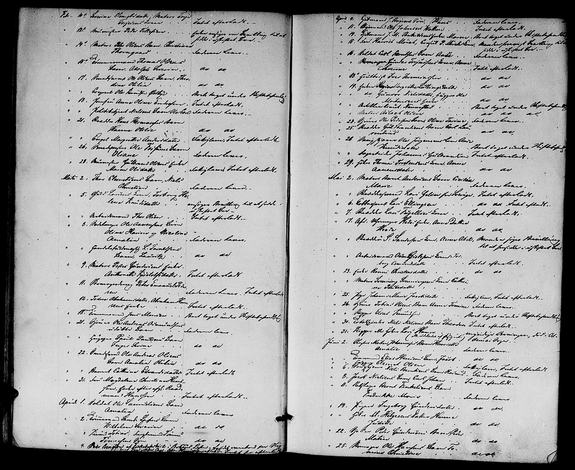 Kristiansand byrett, AV/SAK-1223-0001/H/Hc/L0023: Skifteprotokoll nr. 19, 1842-1845, s. 20b-21a