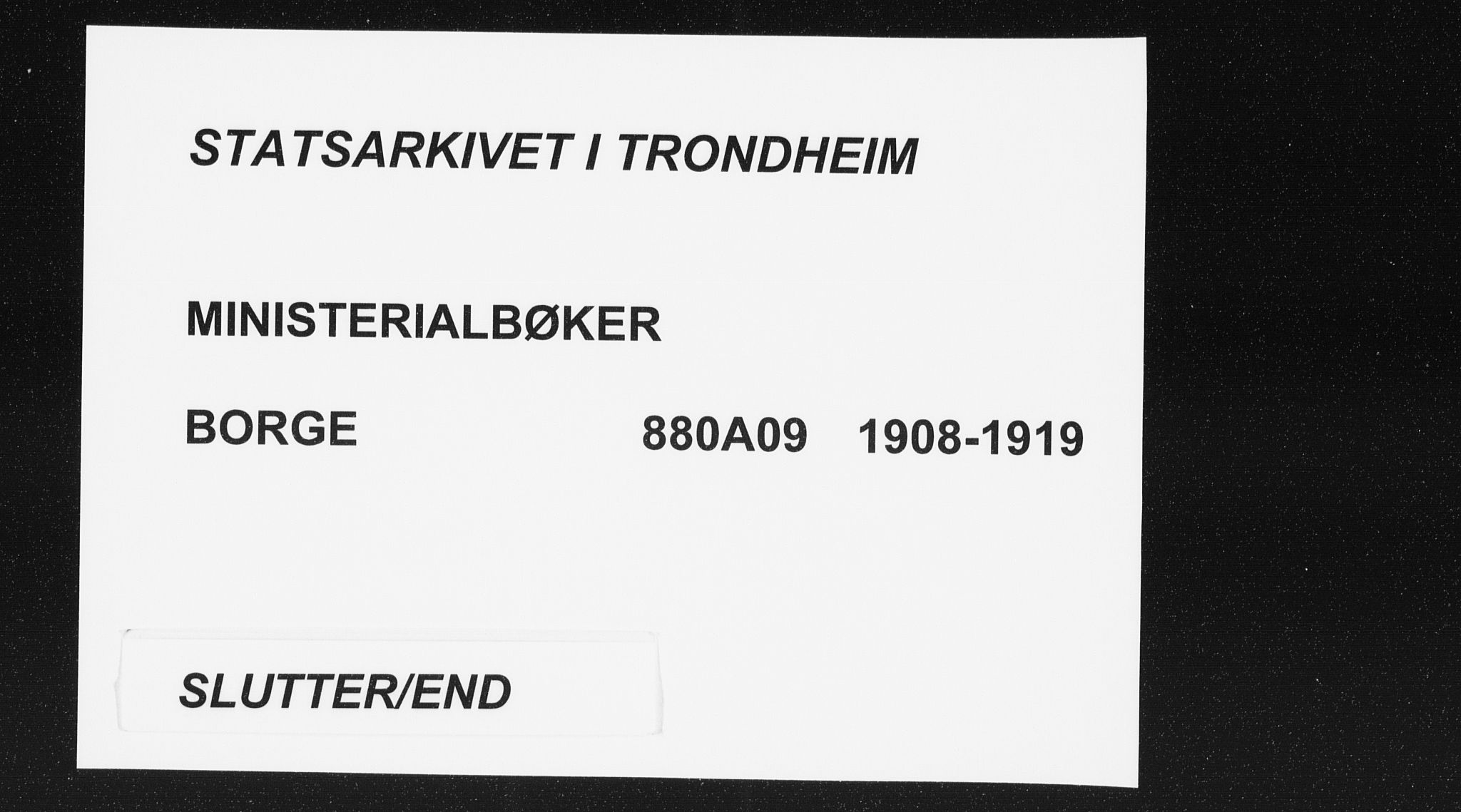 Ministerialprotokoller, klokkerbøker og fødselsregistre - Nordland, AV/SAT-A-1459/880/L1135: Ministerialbok nr. 880A09, 1908-1919