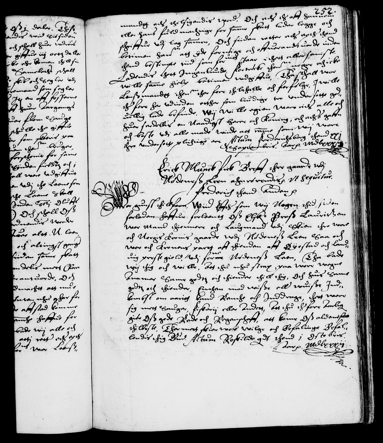 Danske Kanselli 1572-1799, AV/RA-EA-3023/F/Fc/Fca/Fcab/L0001: Norske tegnelser (mikrofilm), 1572-1588, s. 252a