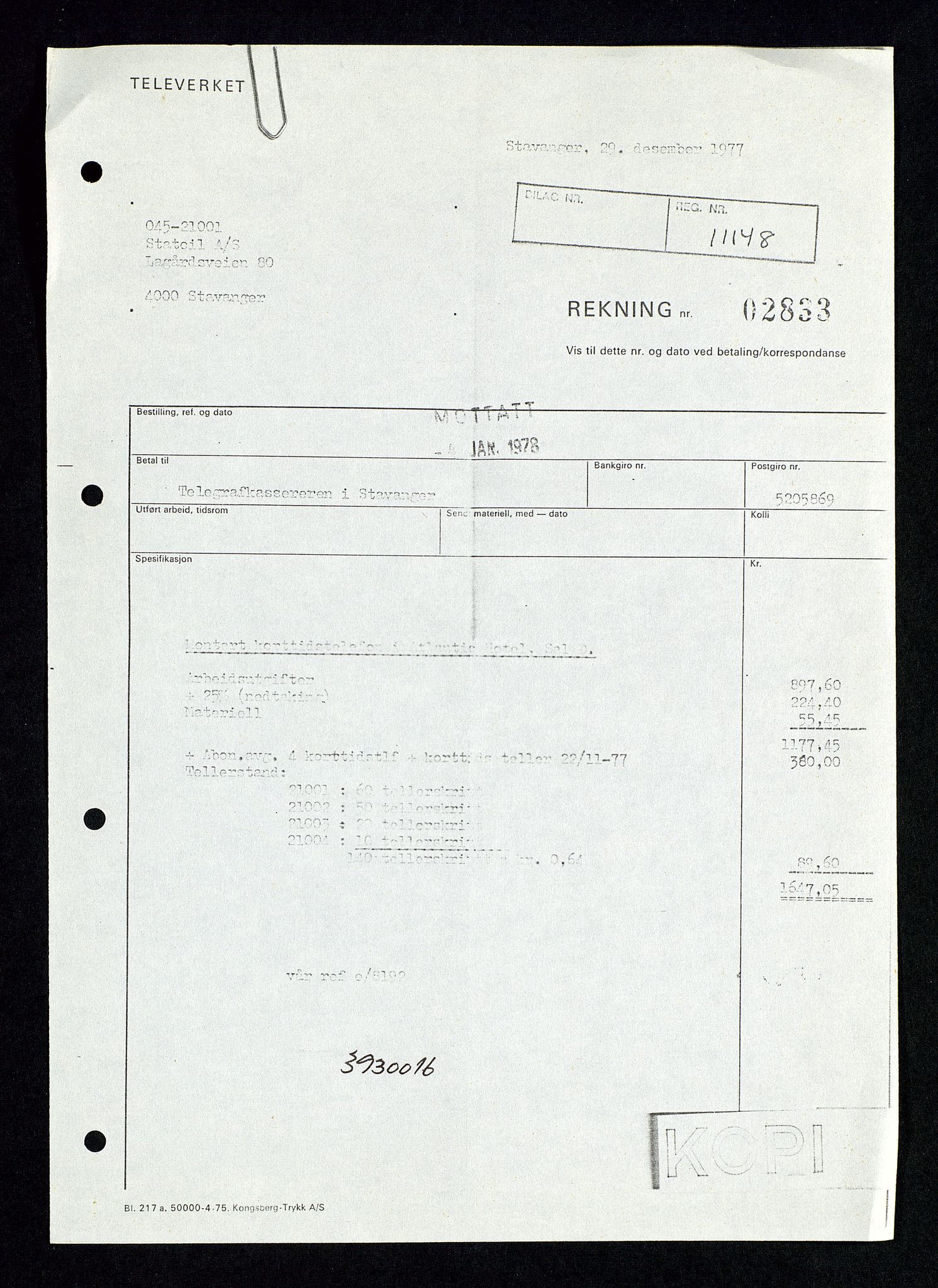 Pa 1339 - Statoil ASA, AV/SAST-A-101656/0001/D/Dm/L0340: Sak- og korrespondanse, 1977-1982, s. 35