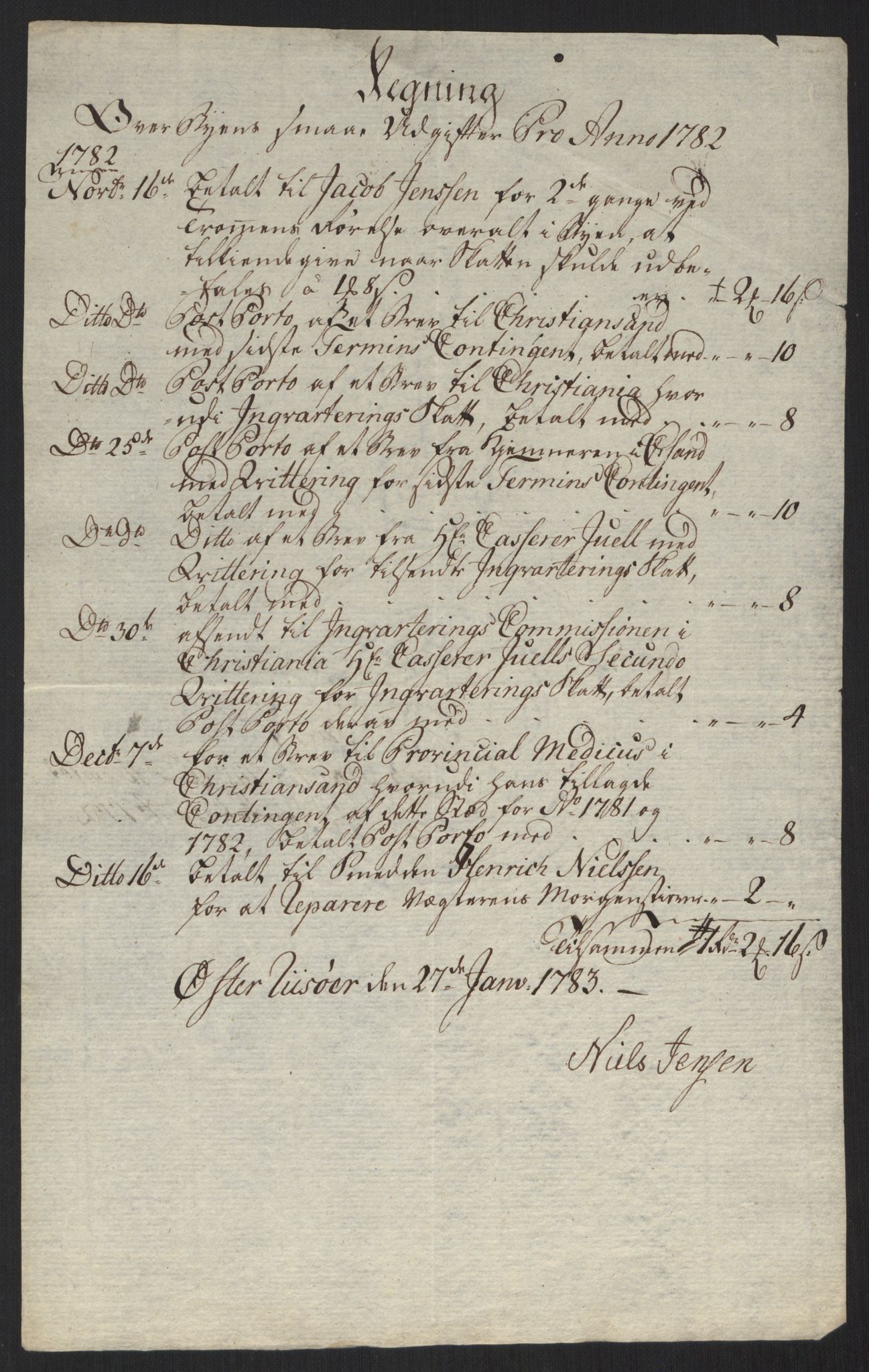 Danske Kanselli 1800-1814, AV/RA-EA-3024/K/Kk/Kka/Kkac/L0233: Kjøpstadregnskap Øster Risør, 1772-1790, s. 78