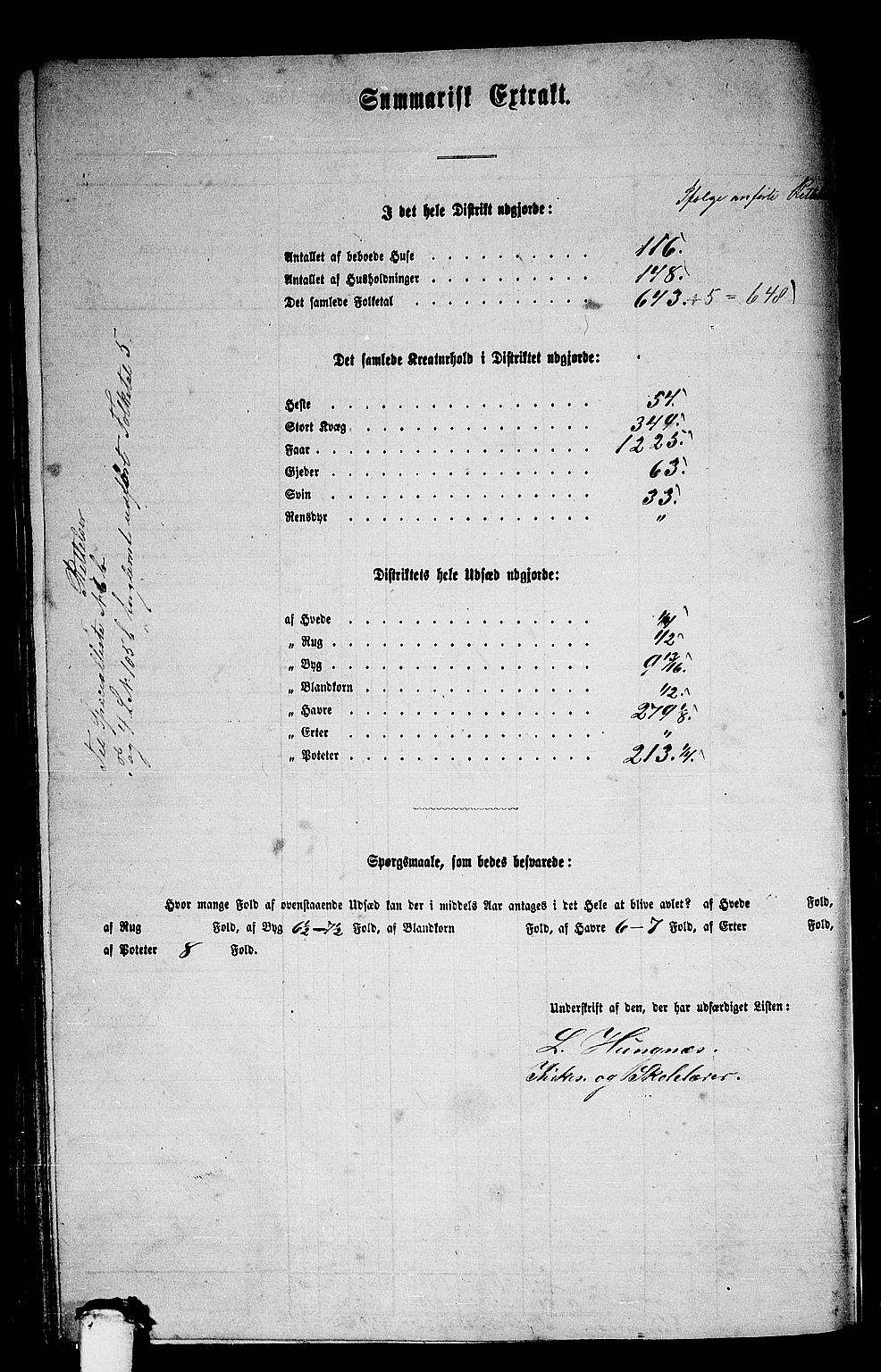 RA, Folketelling 1865 for 1544P Bolsøy prestegjeld, 1865, s. 109