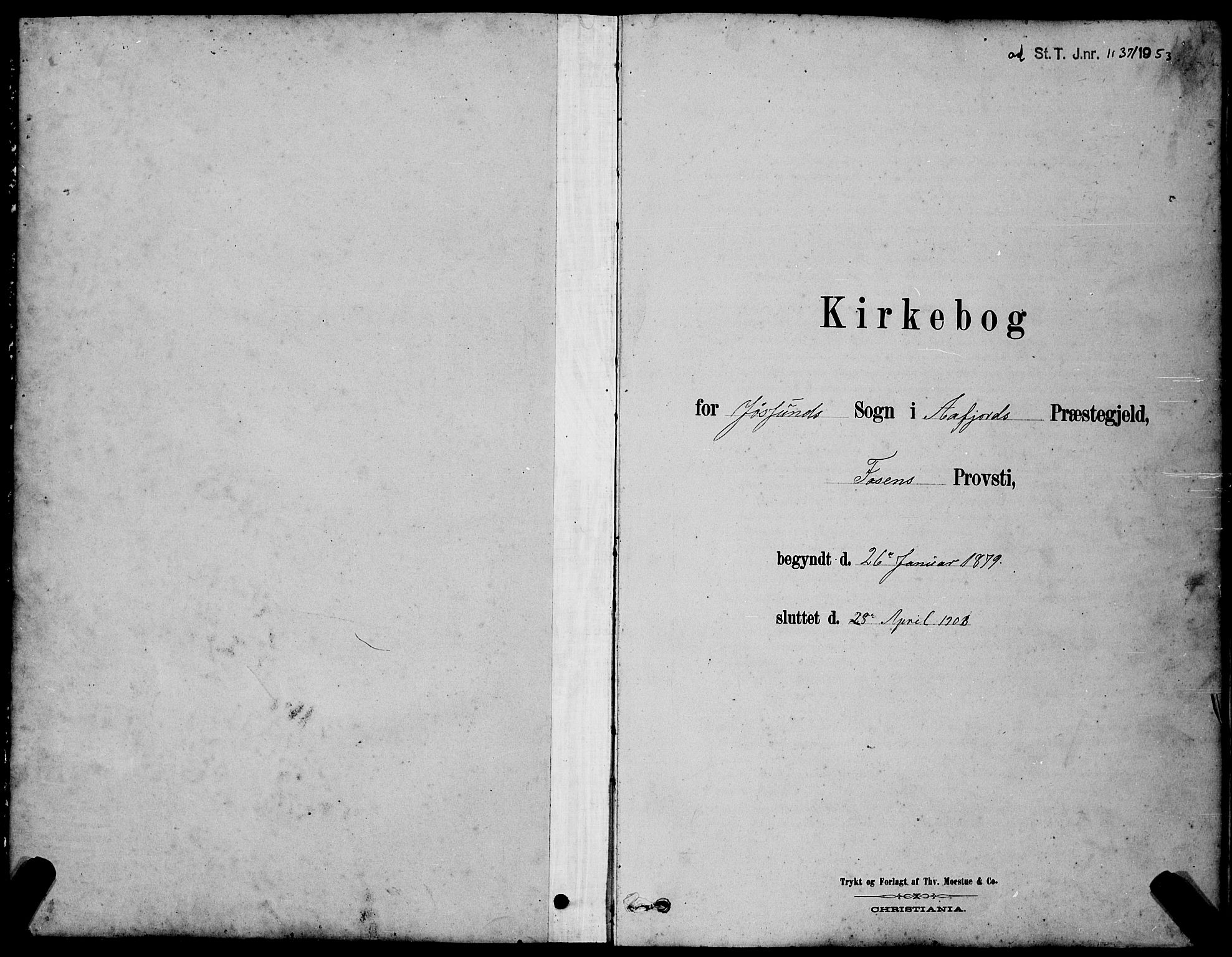 Ministerialprotokoller, klokkerbøker og fødselsregistre - Sør-Trøndelag, SAT/A-1456/654/L0665: Klokkerbok nr. 654C01, 1879-1901
