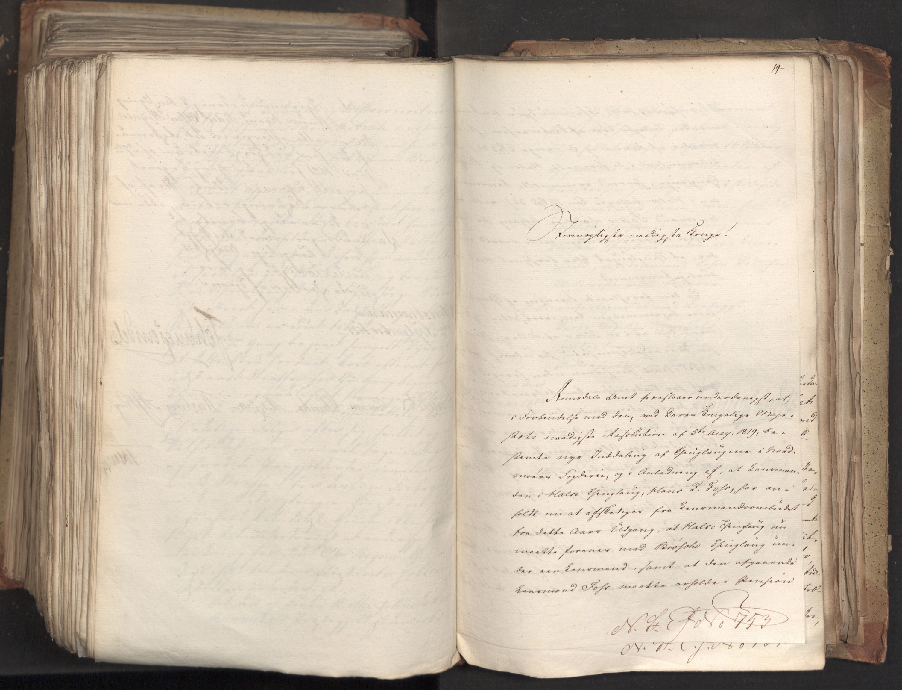 Statsrådsavdelingen i Stockholm, AV/RA-S-1003/D/Da/L0035: Regjeringsinnstillinger nr. 541-840, 1823, s. 579