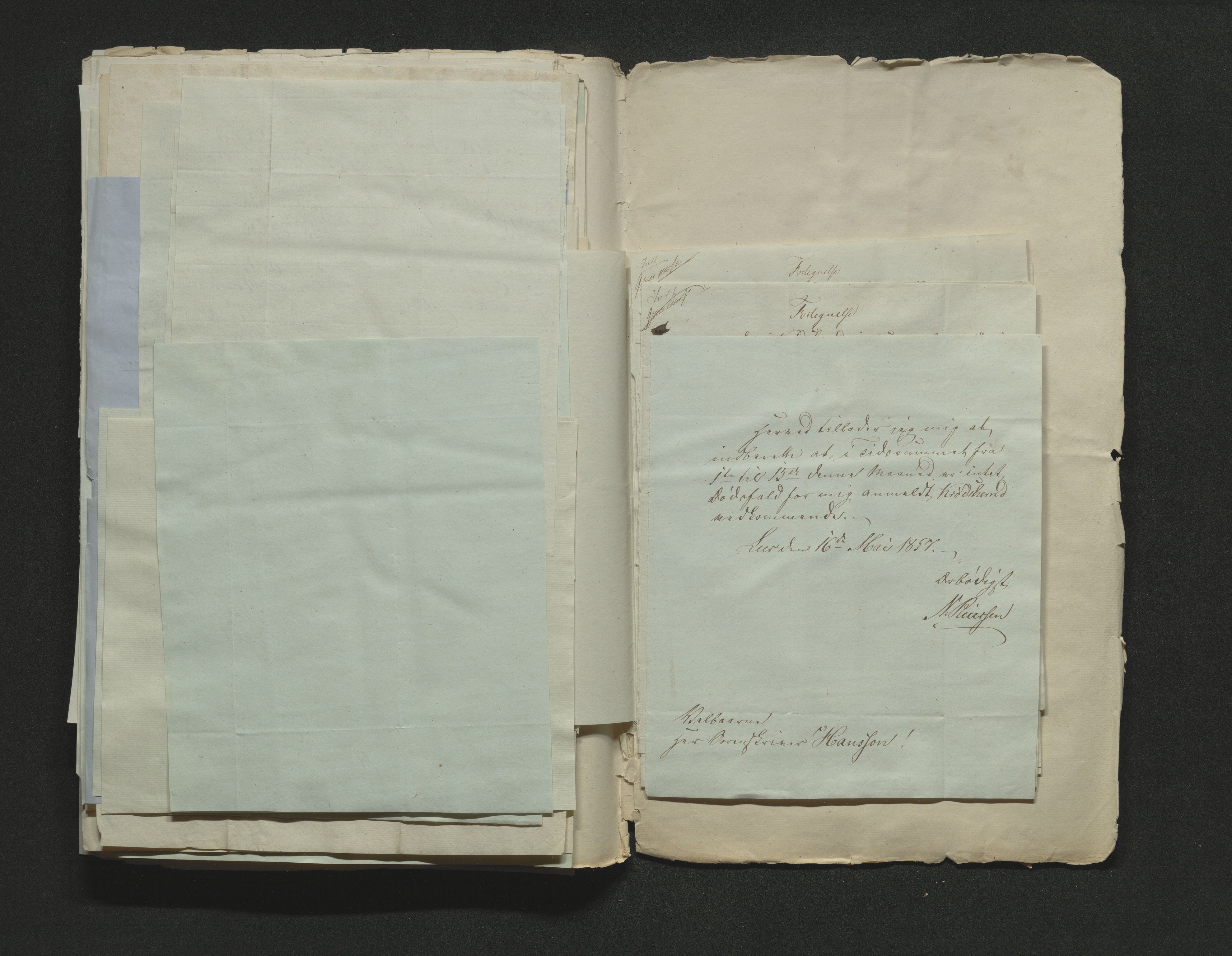 Eiker, Modum og Sigdal sorenskriveri, AV/SAKO-A-123/H/Ha/Hab/L0009: Dødsfallsmeldinger, 1854-1857, s. 531