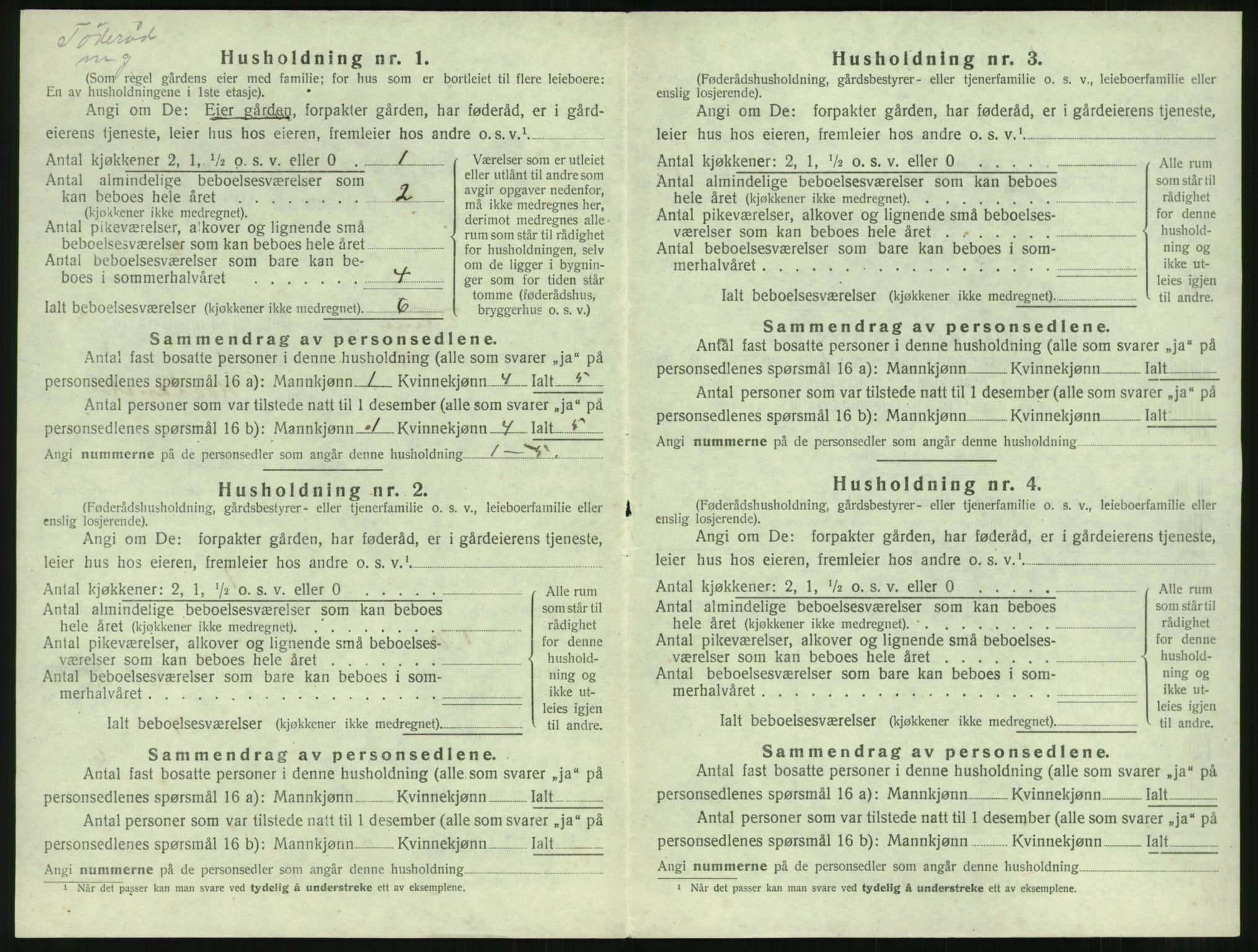 SAST, Folketelling 1920 for 1121 Time herred, 1920, s. 476