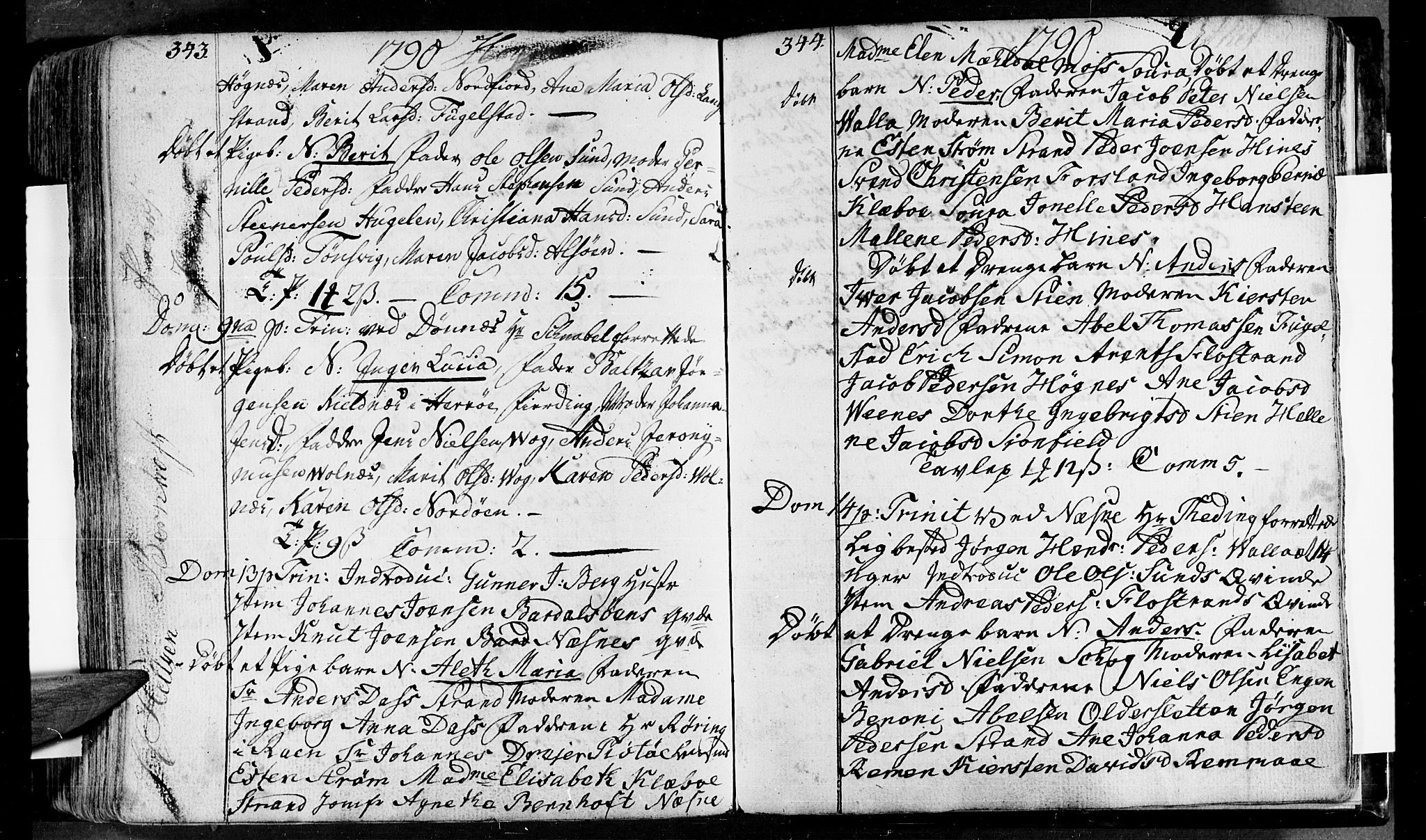 Ministerialprotokoller, klokkerbøker og fødselsregistre - Nordland, AV/SAT-A-1459/838/L0544: Ministerialbok nr. 838A03, 1770-1791, s. 343-344