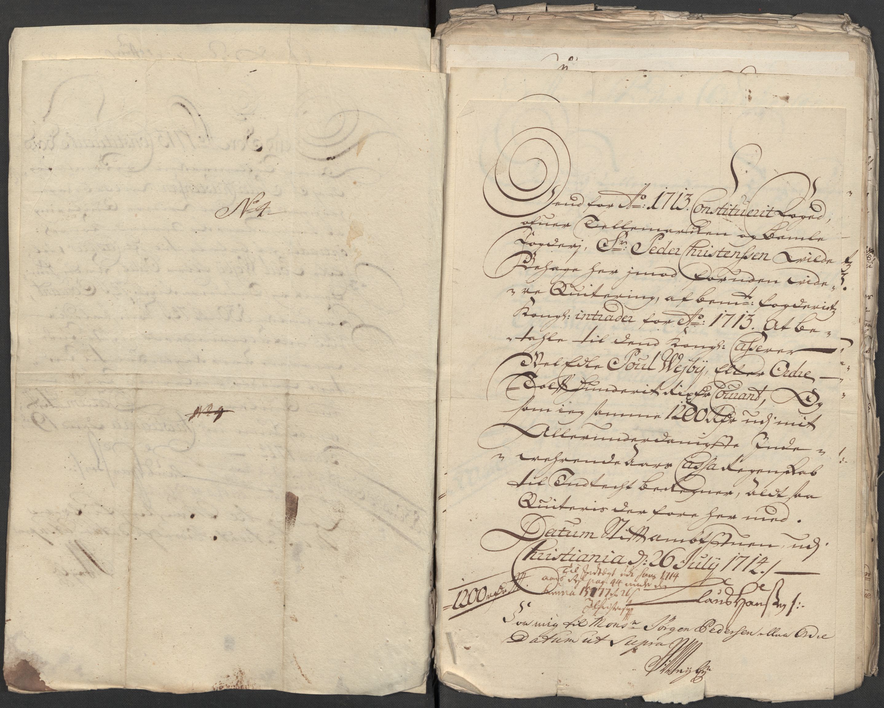 Rentekammeret inntil 1814, Reviderte regnskaper, Fogderegnskap, AV/RA-EA-4092/R36/L2125: Fogderegnskap Øvre og Nedre Telemark og Bamble, 1713, s. 296